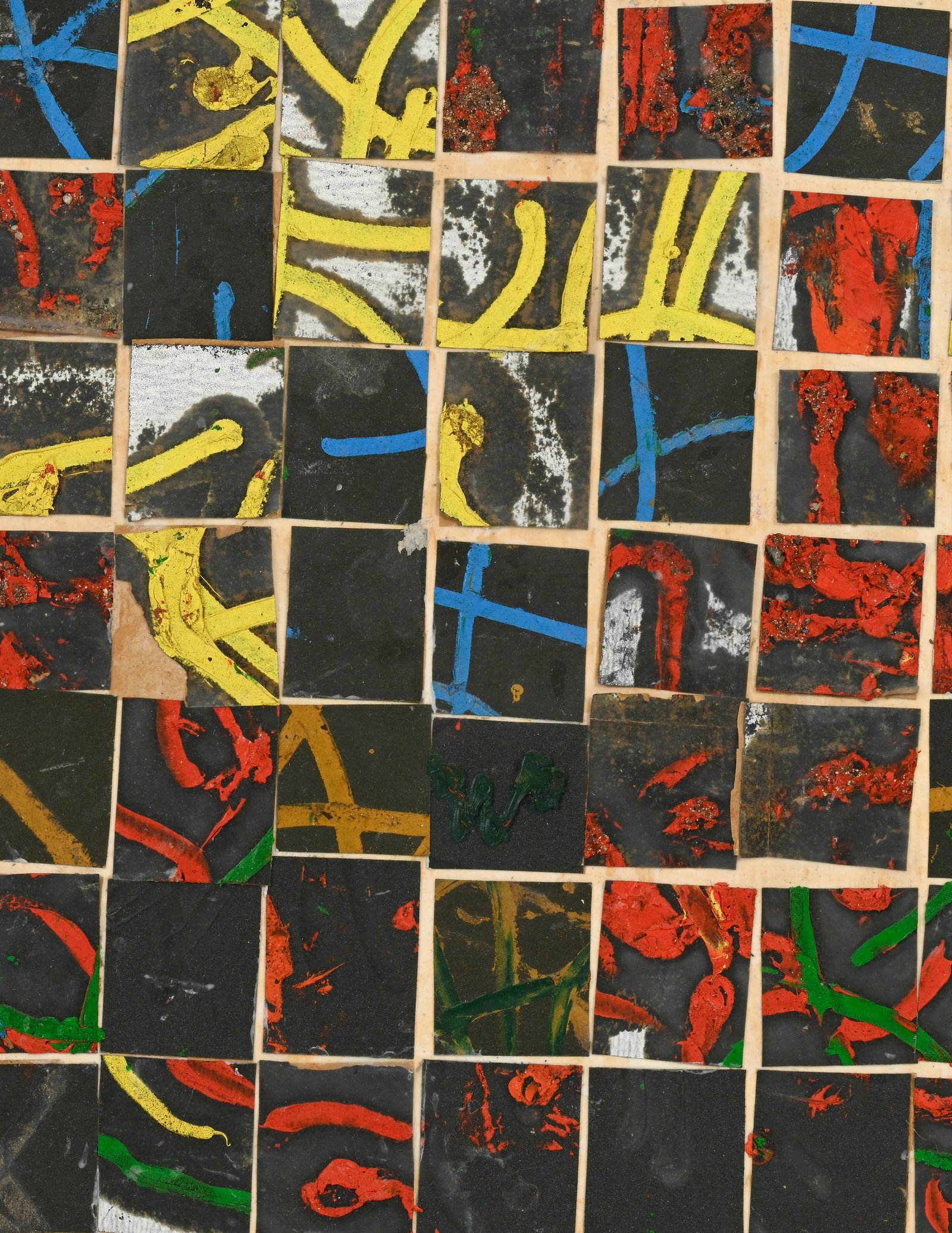 Remo Bianco (1922-1988), Composition, 1955, collage sur panneau, signé et daté au verso, 6 - 3