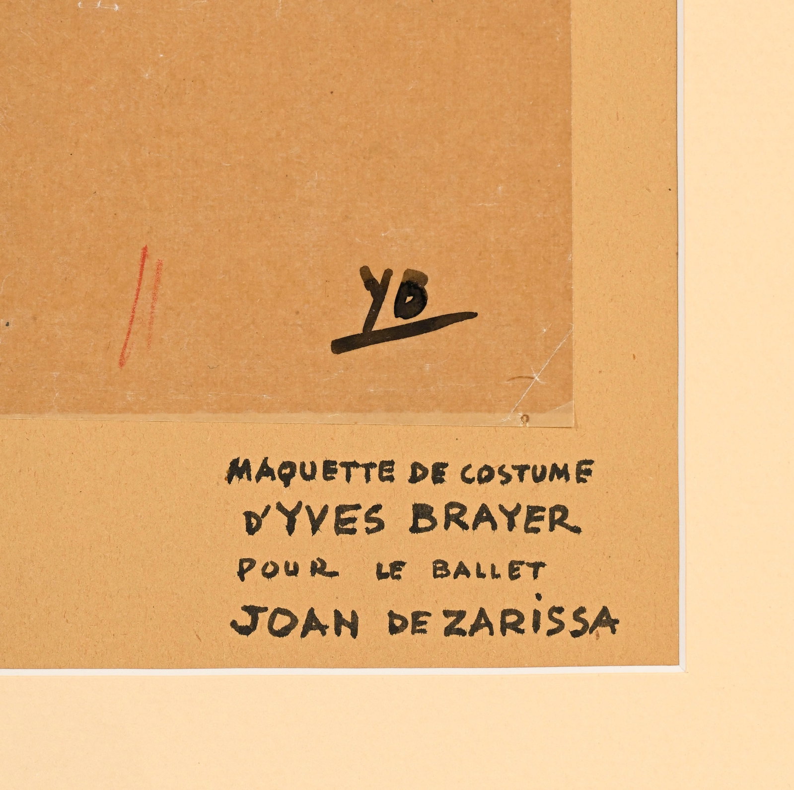 Yves Brayer (1907-1990), Maquettes de costumes pour le ballet Joan Zarissa, 5 gouaches sur papier ca - 18