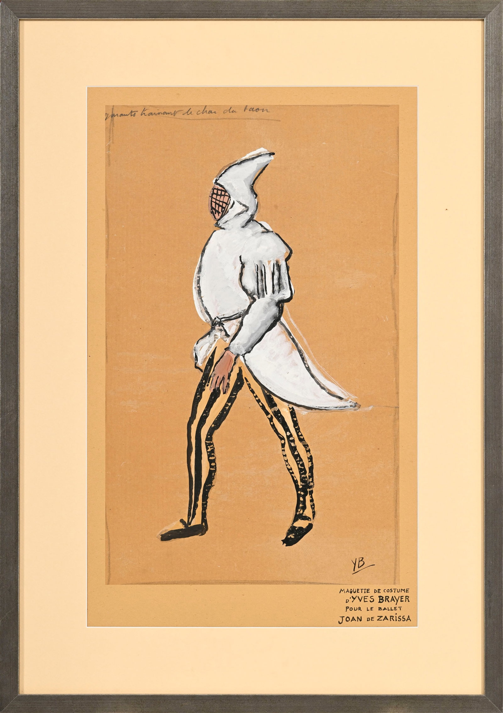 Yves Brayer (1907-1990), Maquettes de costumes pour le ballet Joan Zarissa, 5 gouaches sur papier ca - 6