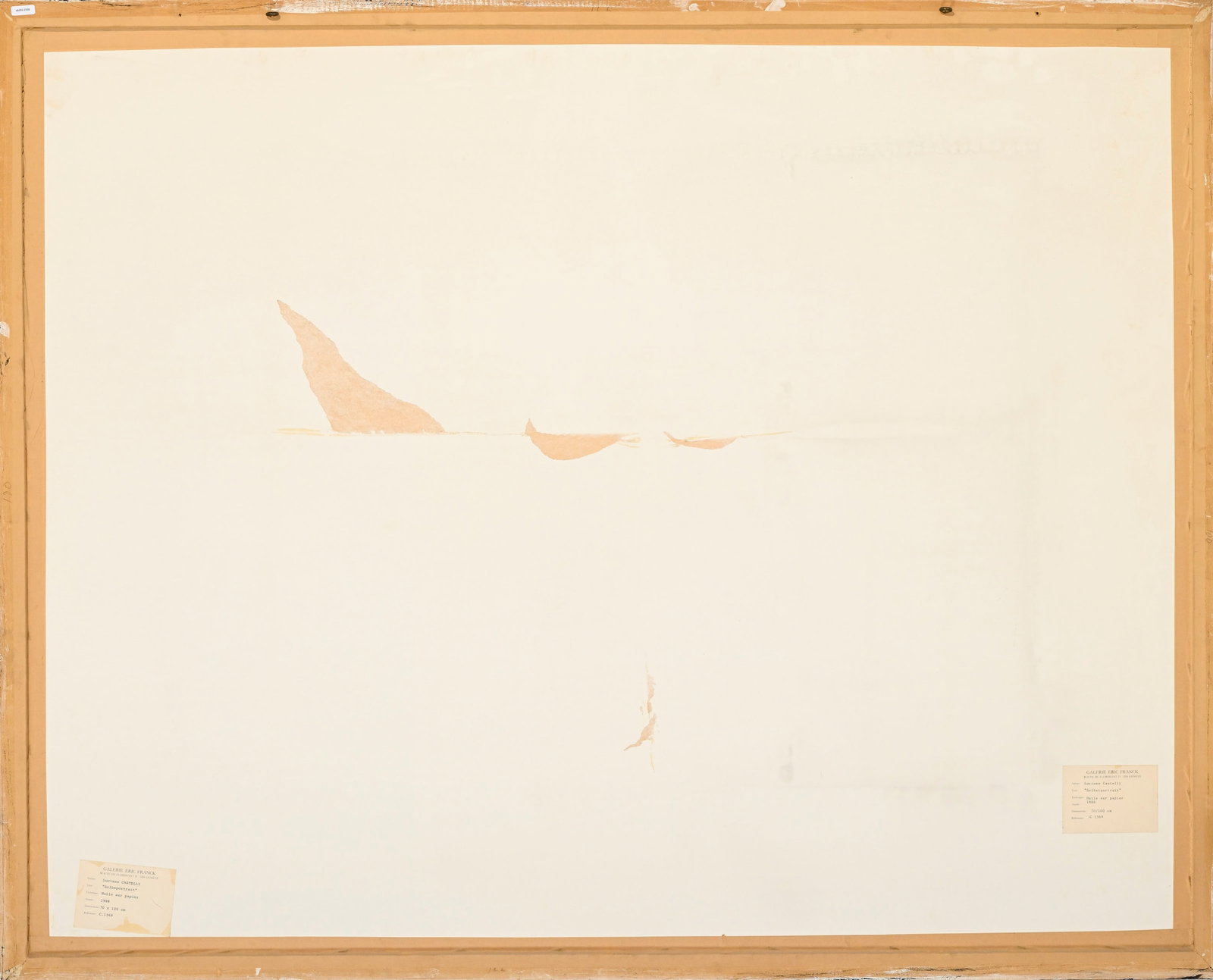 Luciano Castelli (1951), "Selbstportrait", 1988, huile sur papier, signée et datée, 70x100 - 6