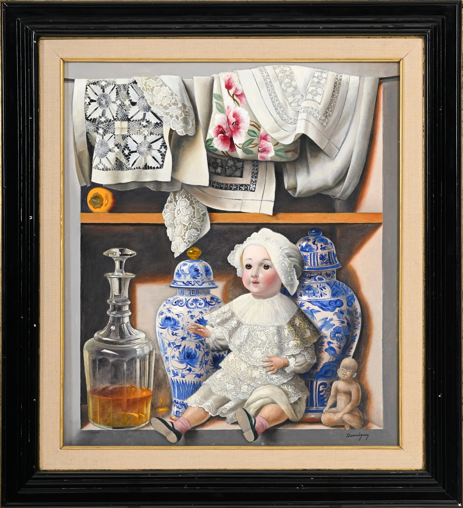 Benjamin Dominguez (1942-2016), "Alacena de mi infancia", huile sur toile, signée, contresign&# - 2