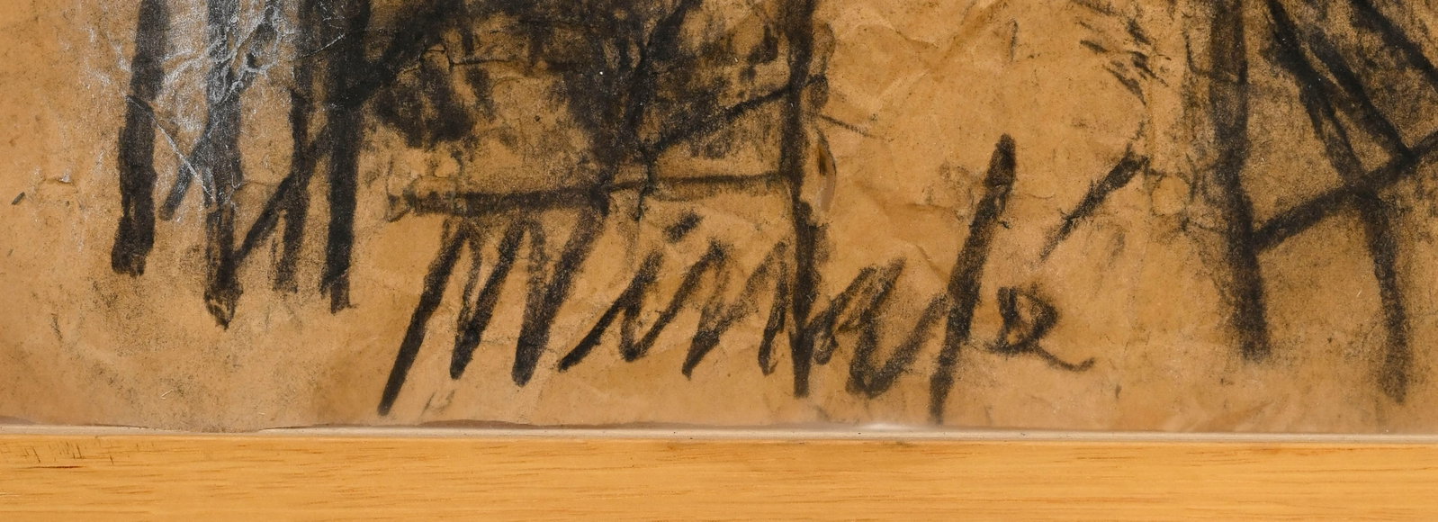 Moïses Finale (1957), "El corazon es de los dos I"_,_ 2003, fusain et acrylique sur papier, sig - 4