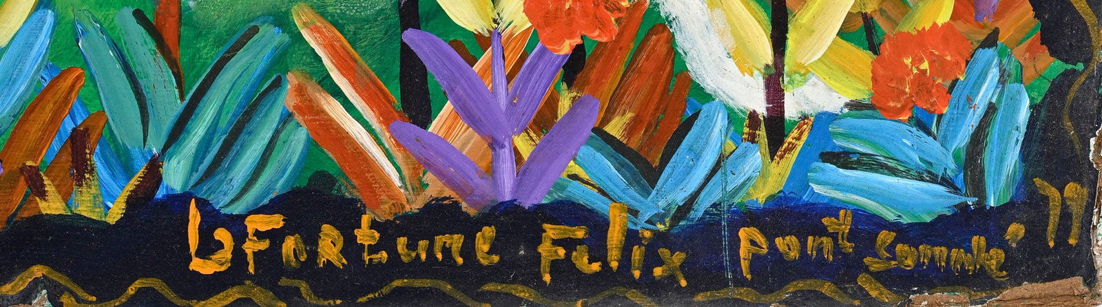 Félix Lafortune (1933-2016), Cérémonie à Pont-Sondé, 1977, huile sur isorel - 3