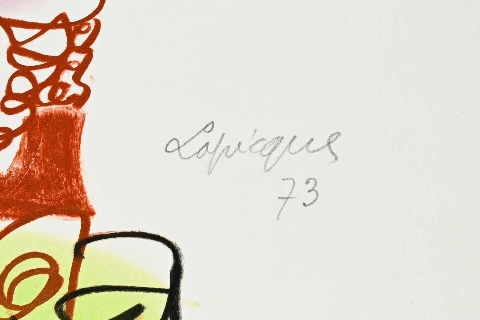 Charles Lapicque (1898-1988), "Idolâtrie" et "Le gardien du phare", 1973 et 1974, deux pastels  - 7