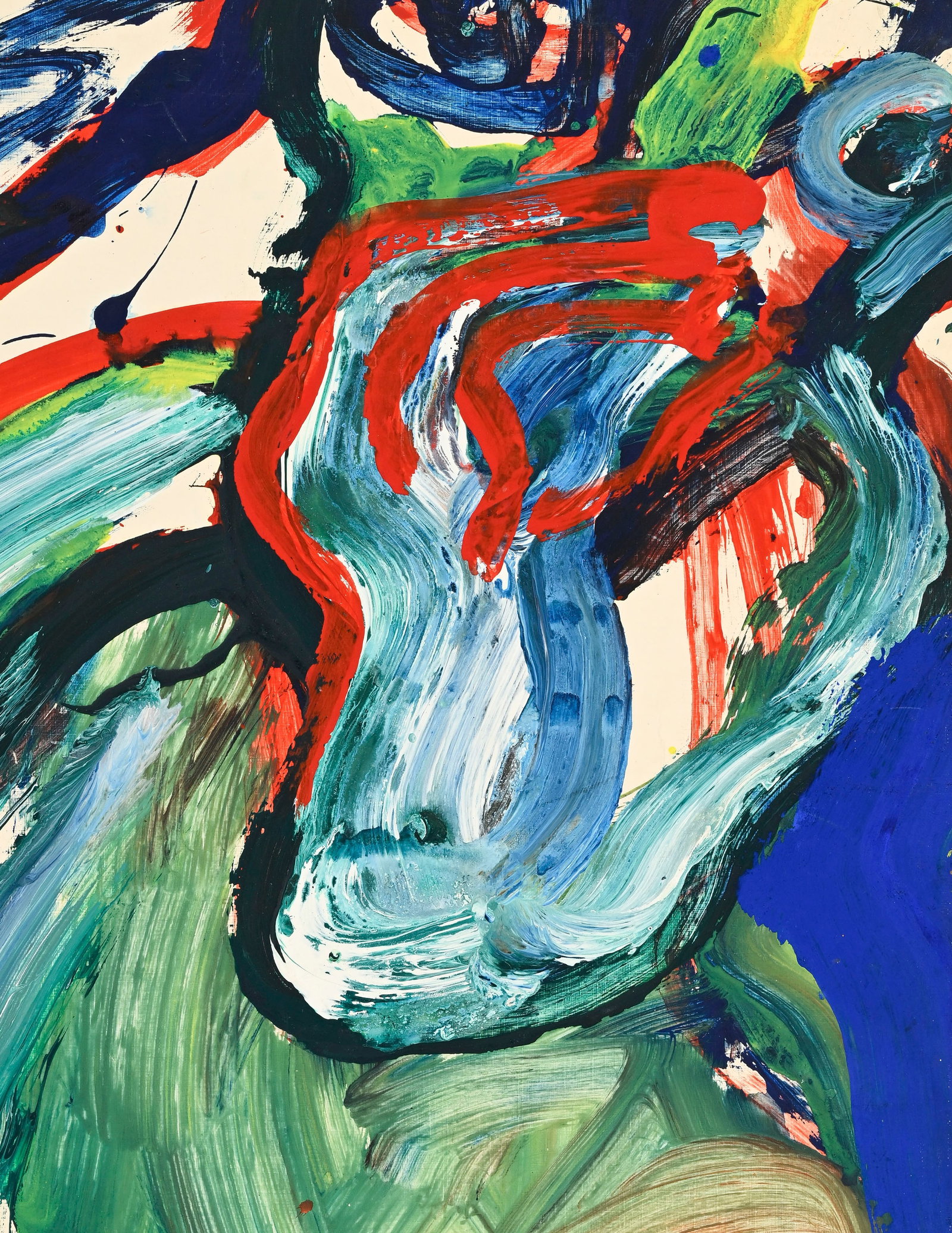 Bengt Lindström (1925-2008), Composition, acrylique sur papier marouflée sur toile, sign&# - 2