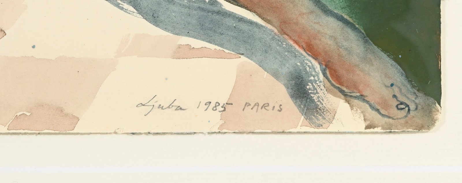 Ljuba (1934-2016), Corps nu féminin, 1985, gouache et aquarelle sur papier, signée, dat - 4