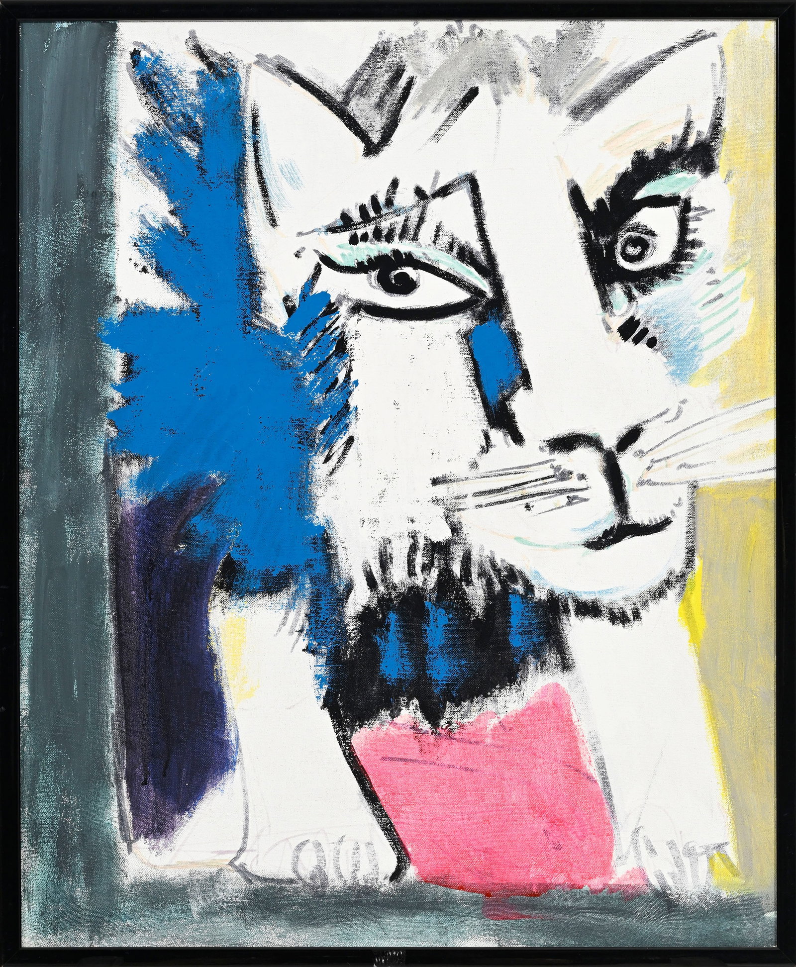 Bernard Lorjou (1908-1986), "Douceur royale", acrylique sur toile, signée, 61,5x50 cm Prov - 2