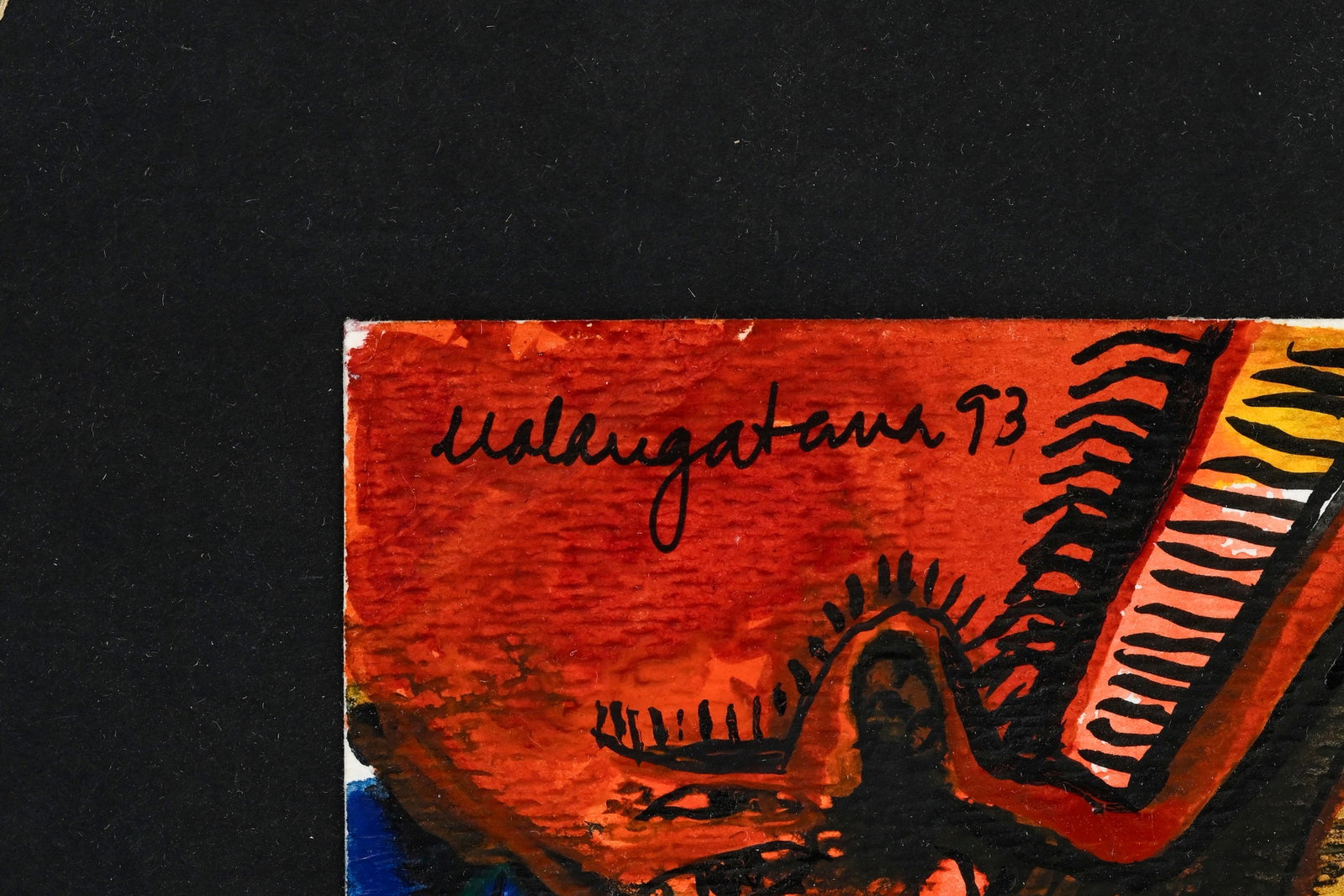 Malangatana (1936-2011), Personnages, 1993, aquarelle, gouache et encre de Chine sur papier, sign - 4