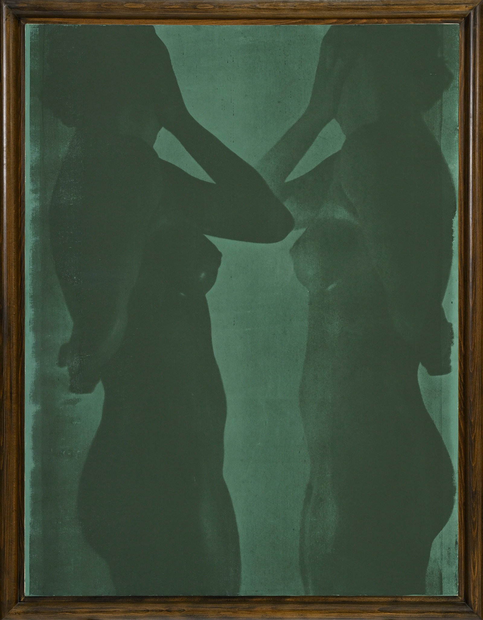Gerhard Merz (1947), Silhouettes de femmes, 1984, pigment et sérigraphie sur toile, signée - 2