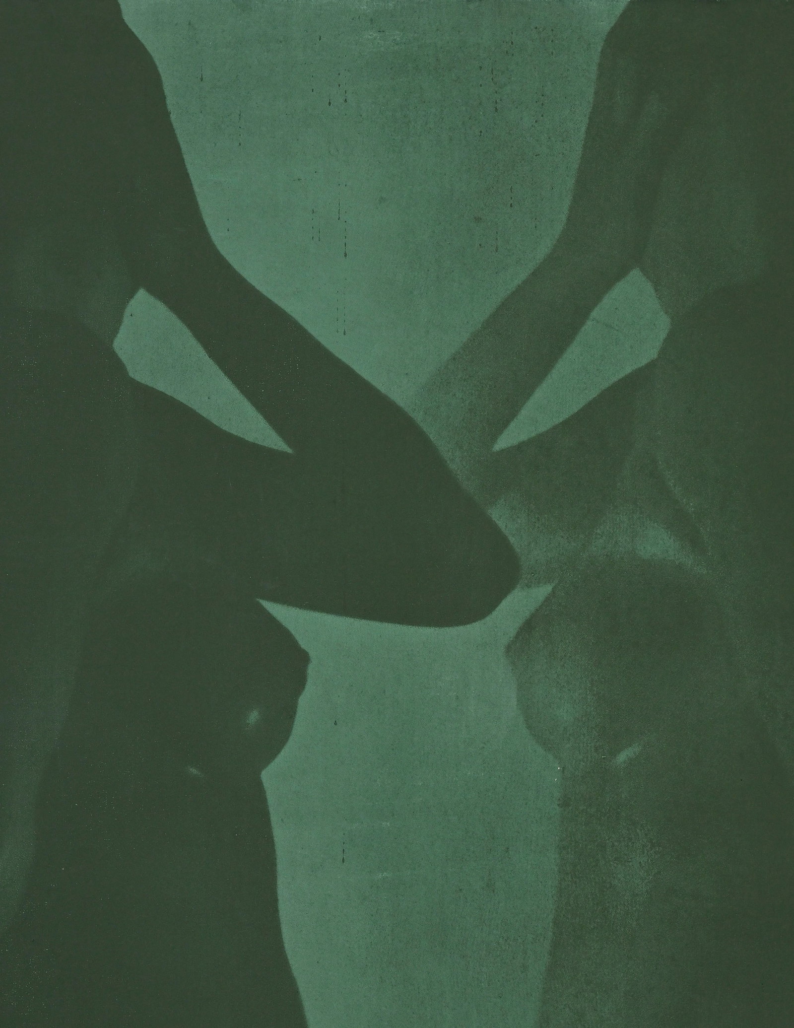 Gerhard Merz (1947), Silhouettes de femmes, 1984, pigment et sérigraphie sur toile, signée - 3