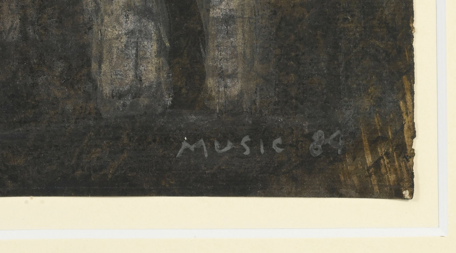 Zoran Antonio Music (1909-2005), Intérieur de cathédrale, 1984, gouache et aquarelle sur p - 4