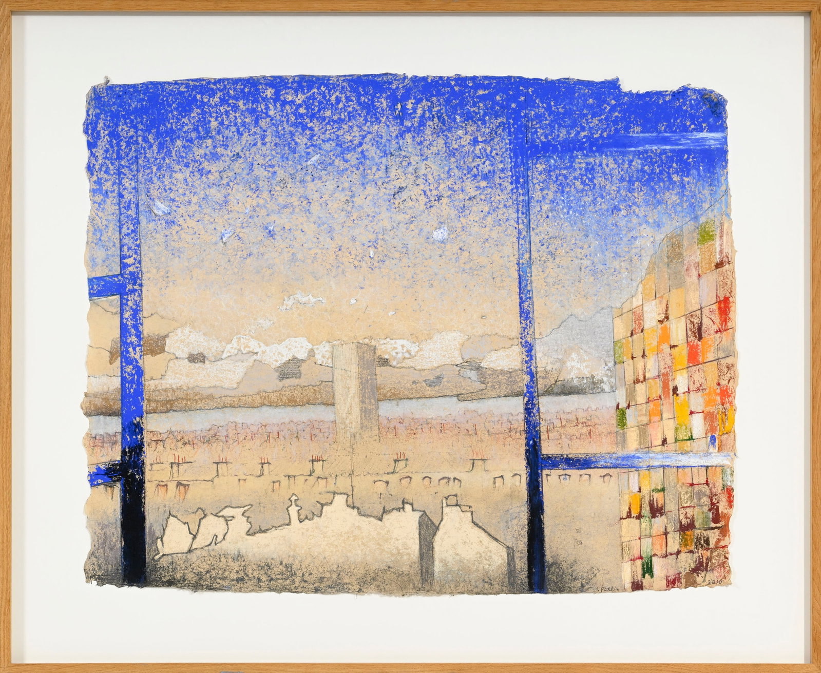 Irving Petlin (1934-2018), "Fugue no. 12", 2010, pastel sur papier artisanal, signé et daté - 2