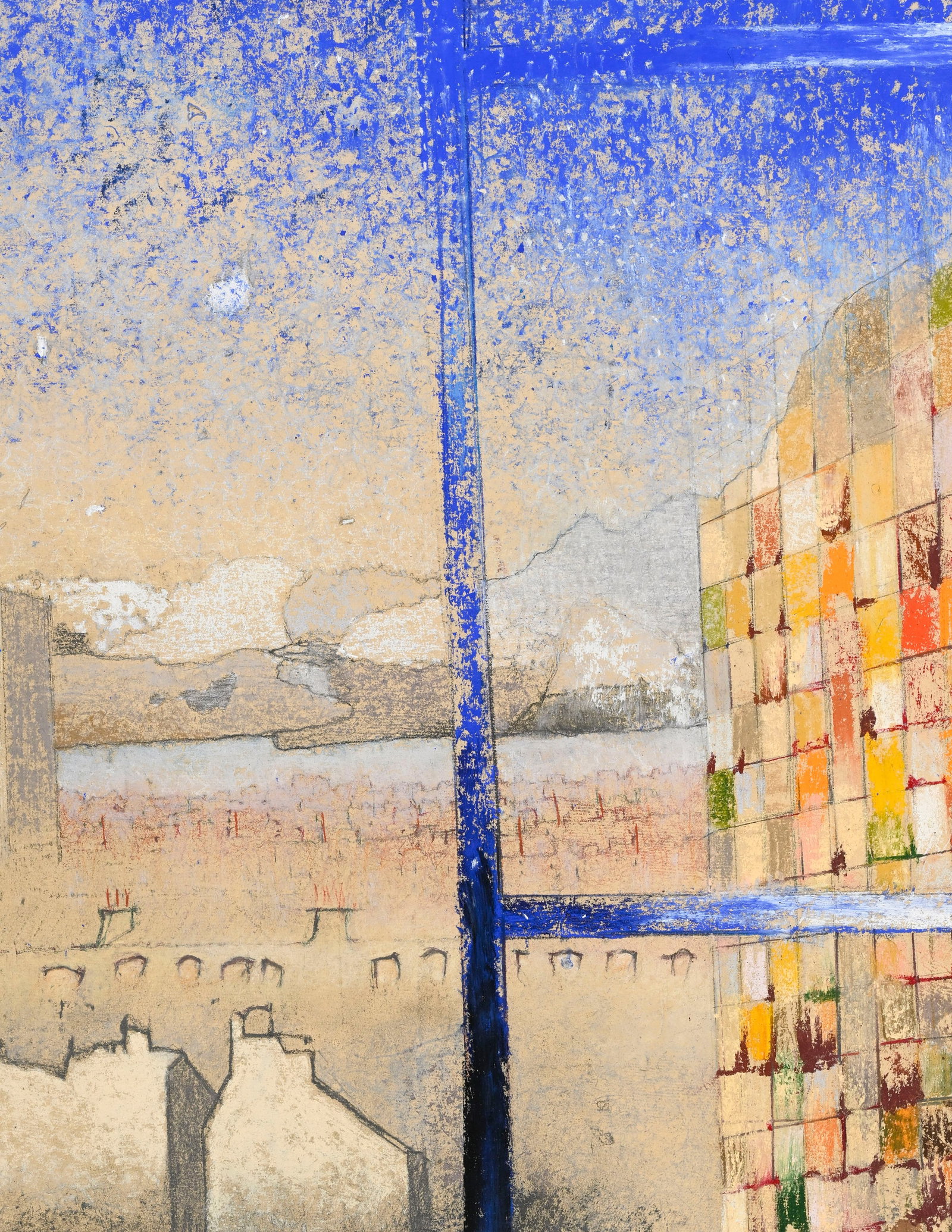 Irving Petlin (1934-2018), "Fugue no. 12", 2010, pastel sur papier artisanal, signé et daté - 3