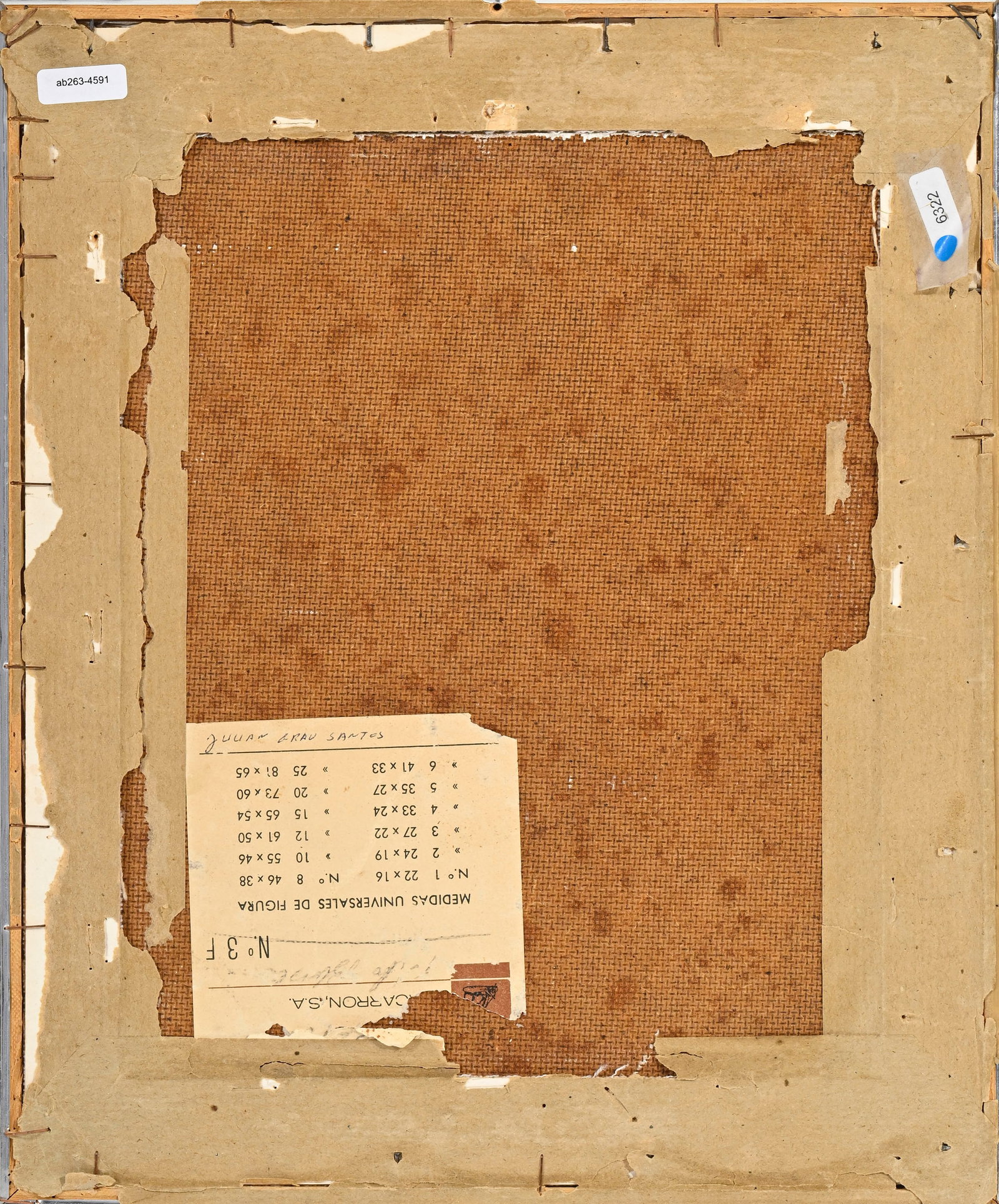 Julián Grau Santos (1937), Bouquet de fleurs, huile sur pavatex, signée, 27x21,5 cm - 5