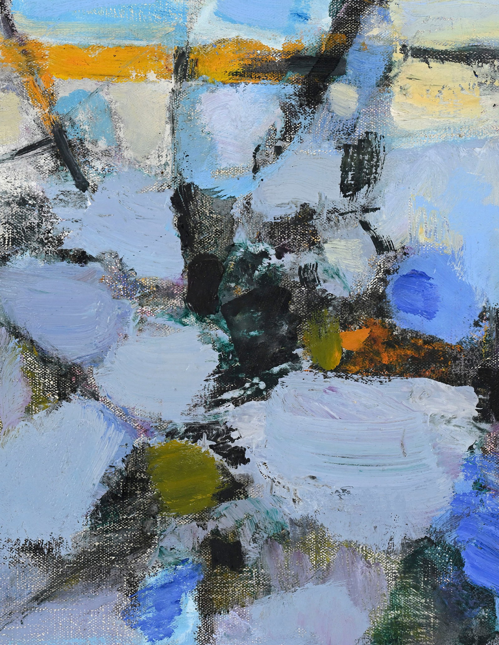 Maurice Élie Sarthou (1911-1999), "L’étang au vieux saule", 1961, huile sur toile, s - 2