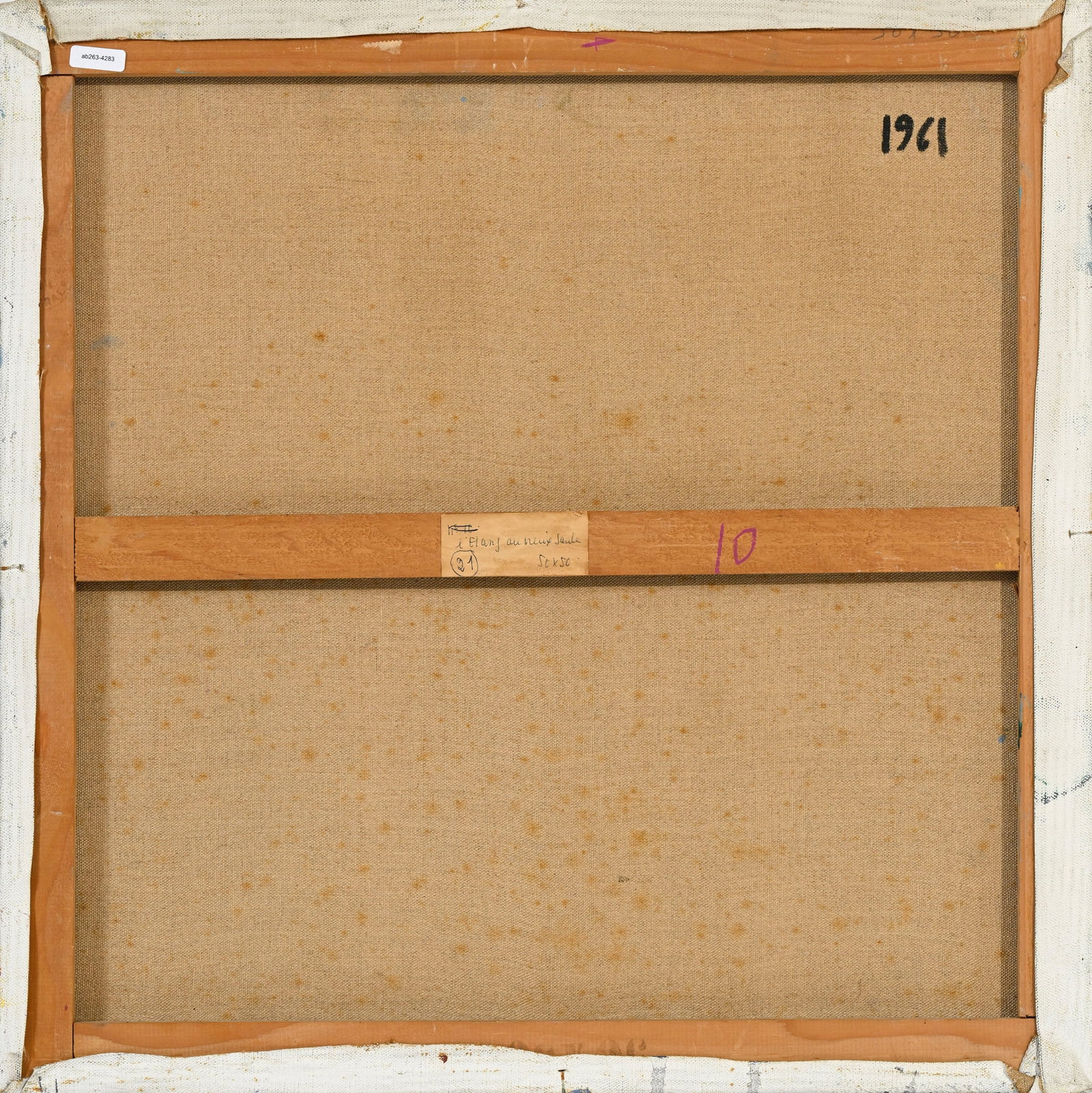 Maurice Élie Sarthou (1911-1999), "L’étang au vieux saule", 1961, huile sur toile, s - 4