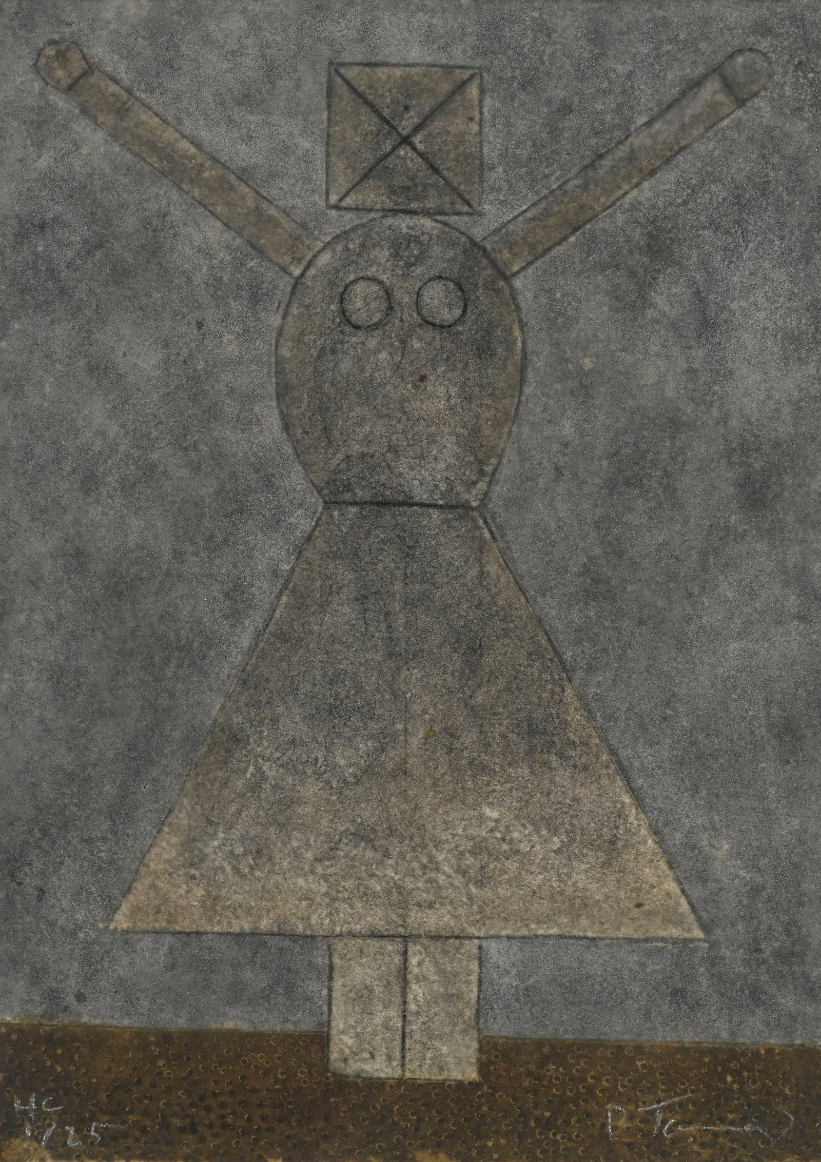 Rufino Tamayo (1899-1991), d'après, "Mujercita", 1981, estampe mixte sur papier fait main, sign: Rufino Tamayo (1899-1991), d'après, "Mujercita", 1981, estampe mixte sur papier fait main, signée et numérotée HC/25, 23,5x17 cm Provenance: depuis plus de 25 ans dans la