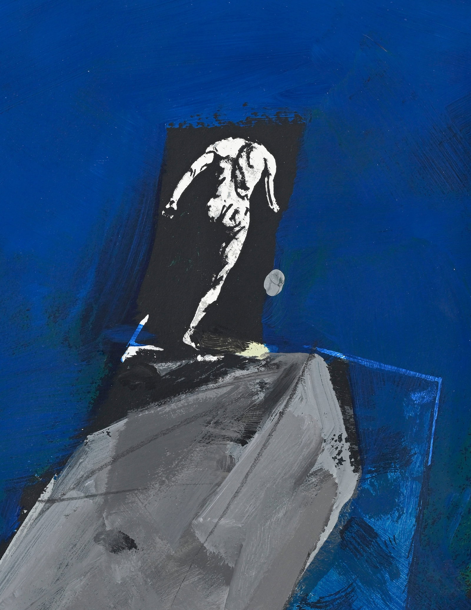Vladimir Velickovic (1935-2019), "AM. Fig. CLXXXVIII", 1989, acrylique sur papier, signée et da - 3