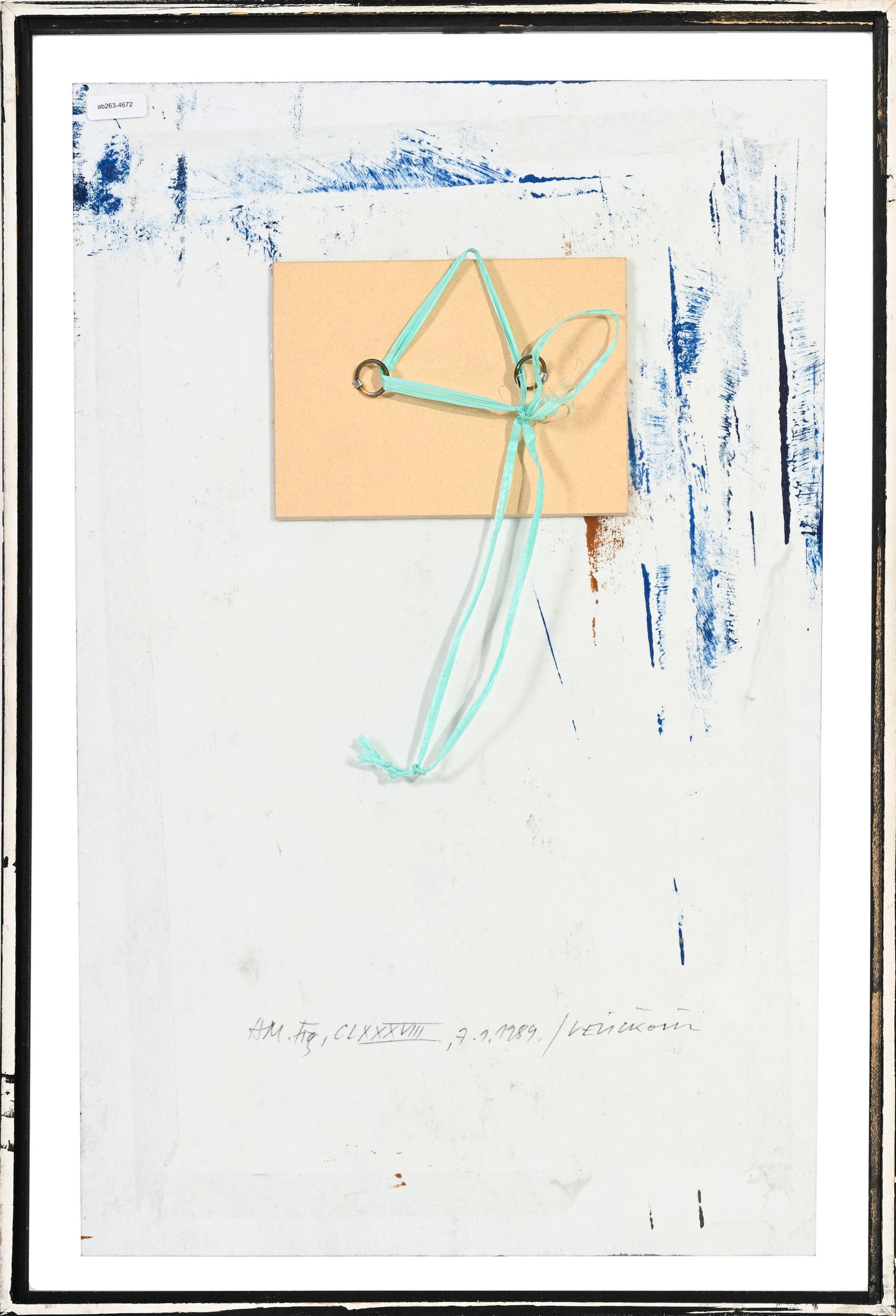Vladimir Velickovic (1935-2019), "AM. Fig. CLXXXVIII", 1989, acrylique sur papier, signée et da - 5