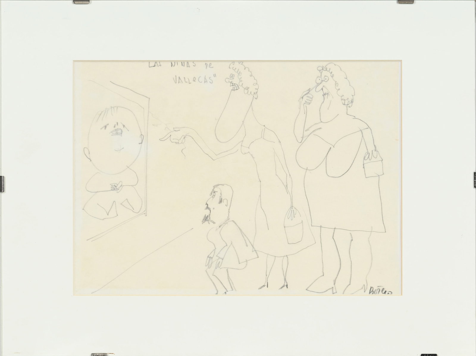 Fernando Botero (1932-2023), "Las Niñas de Vallecas", c. 1950, crayon de graphite sur papier ca - 2