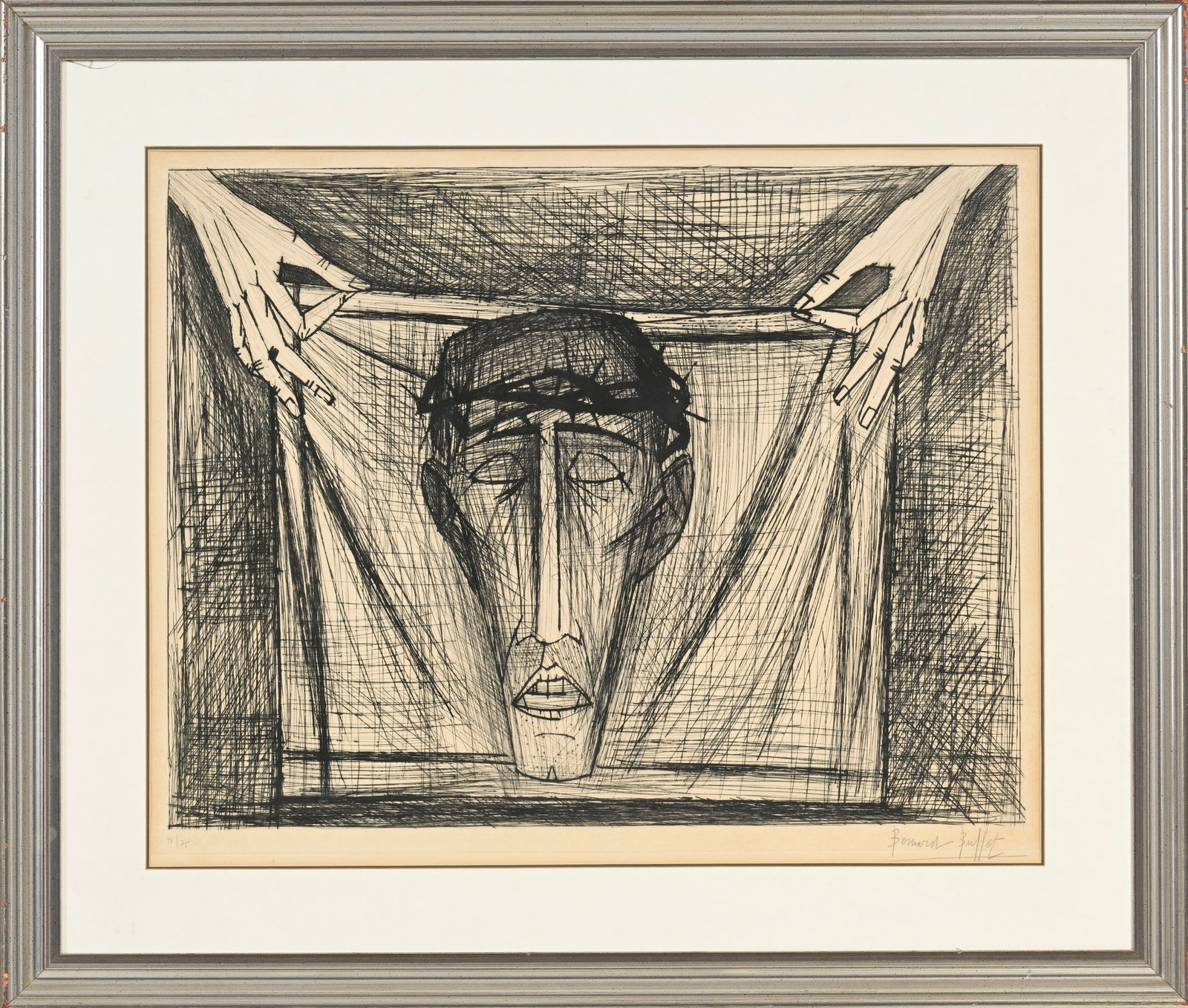 Bernard Buffet (1928-1999), d'après, "Sainte-Face", 1953, lithographie, signée et numé - 2