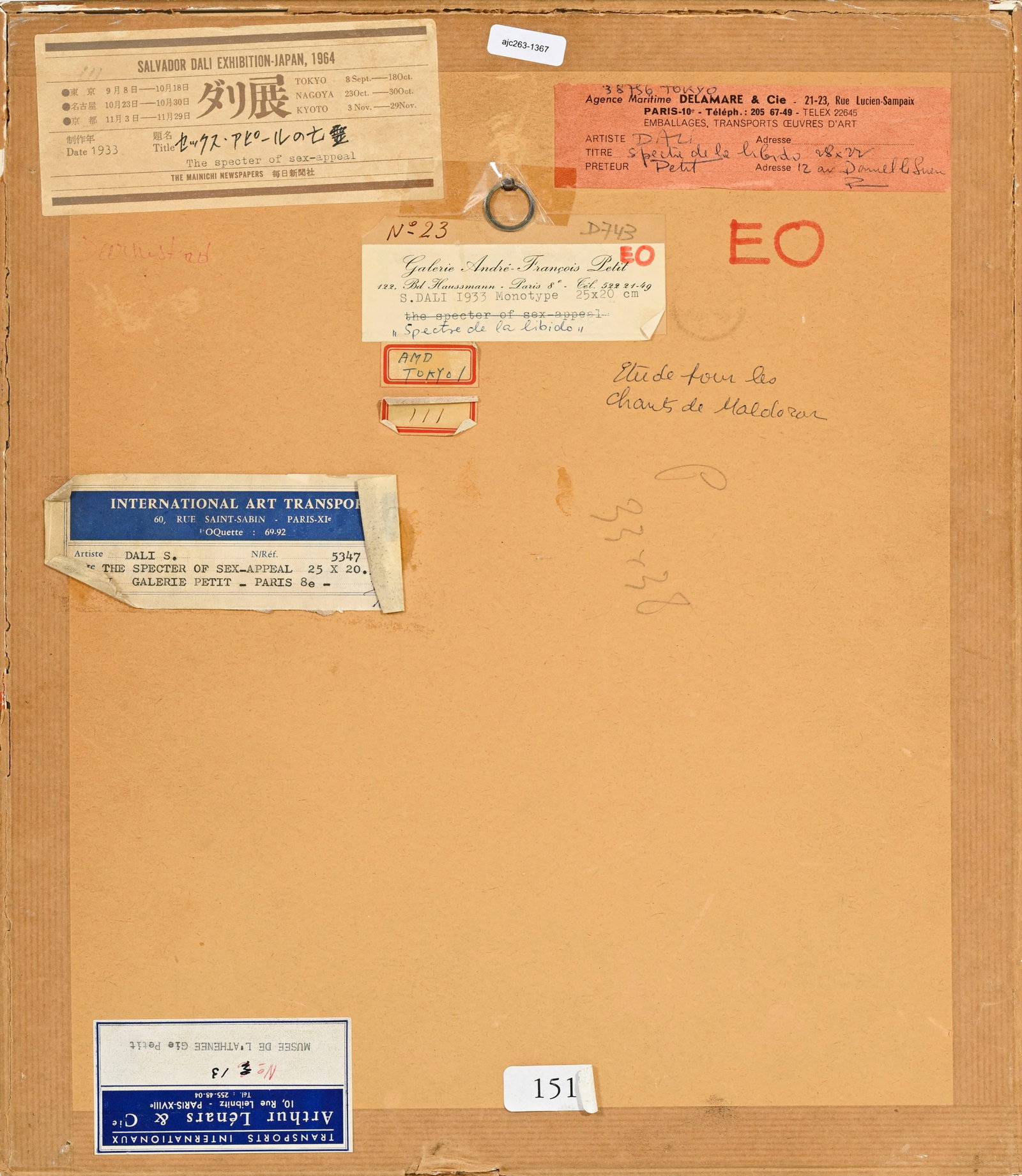 Salvador Dali (1904-1989), Oeuvre préparatoire pour Les Chants de Maldoror, monotype, 1933, sig - 5