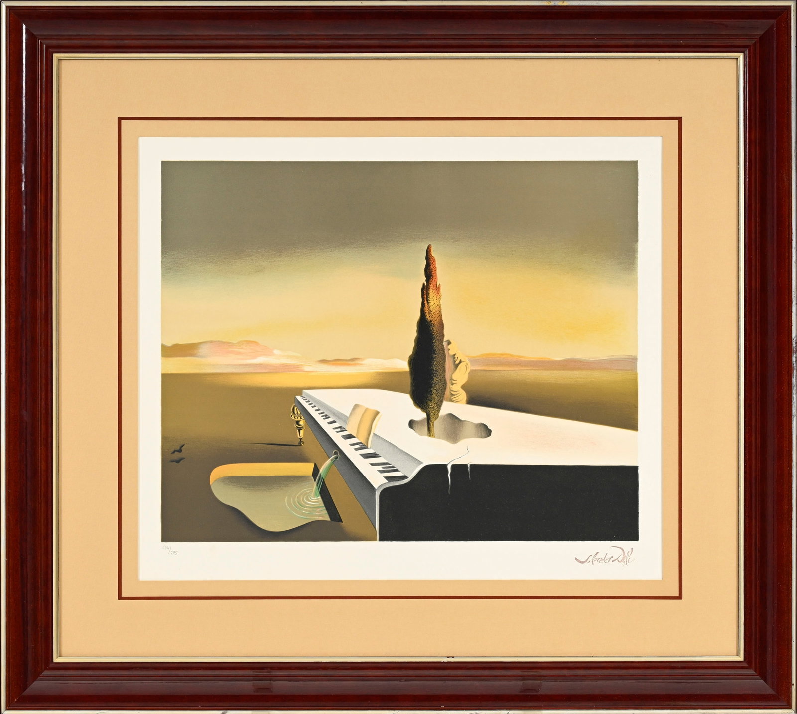 Salvador Dali (1904-1989), d'après, "Fontaine coulant d'un piano à queue", lithographie en - 2