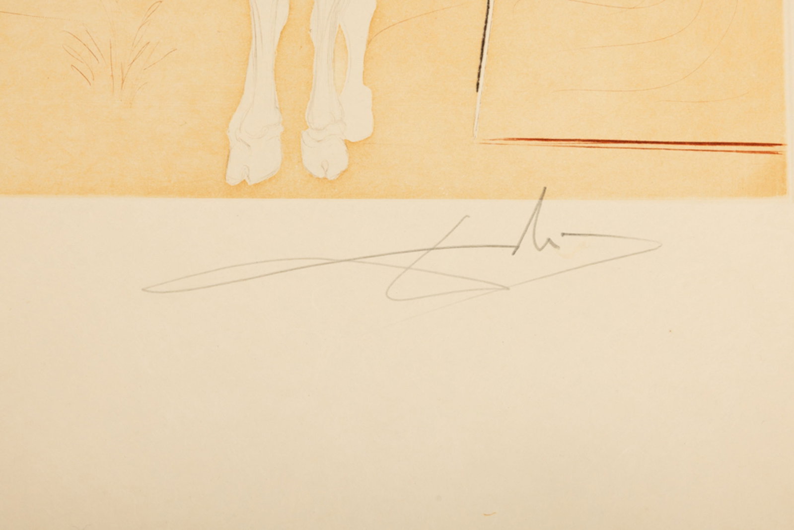 Salvador Dali (1904-1989), "Don Quichotte et Sancho Pança", 1980, pointe-sèche en couleurs - 4