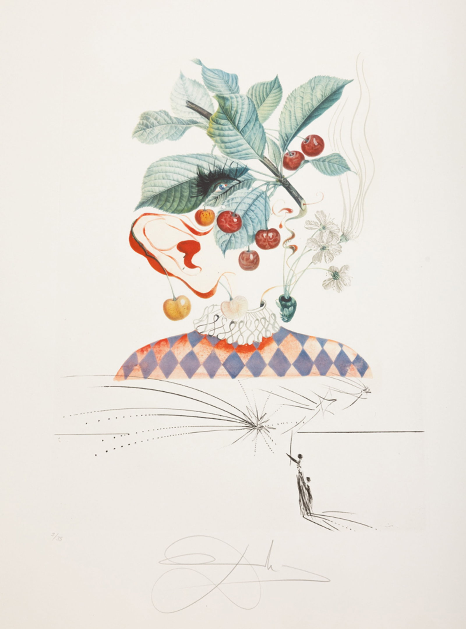 Salvador Dali (1904-1989), "FlorDali - Les Fruits", 1969, 10 pointes-sèches et lithographies en - 6