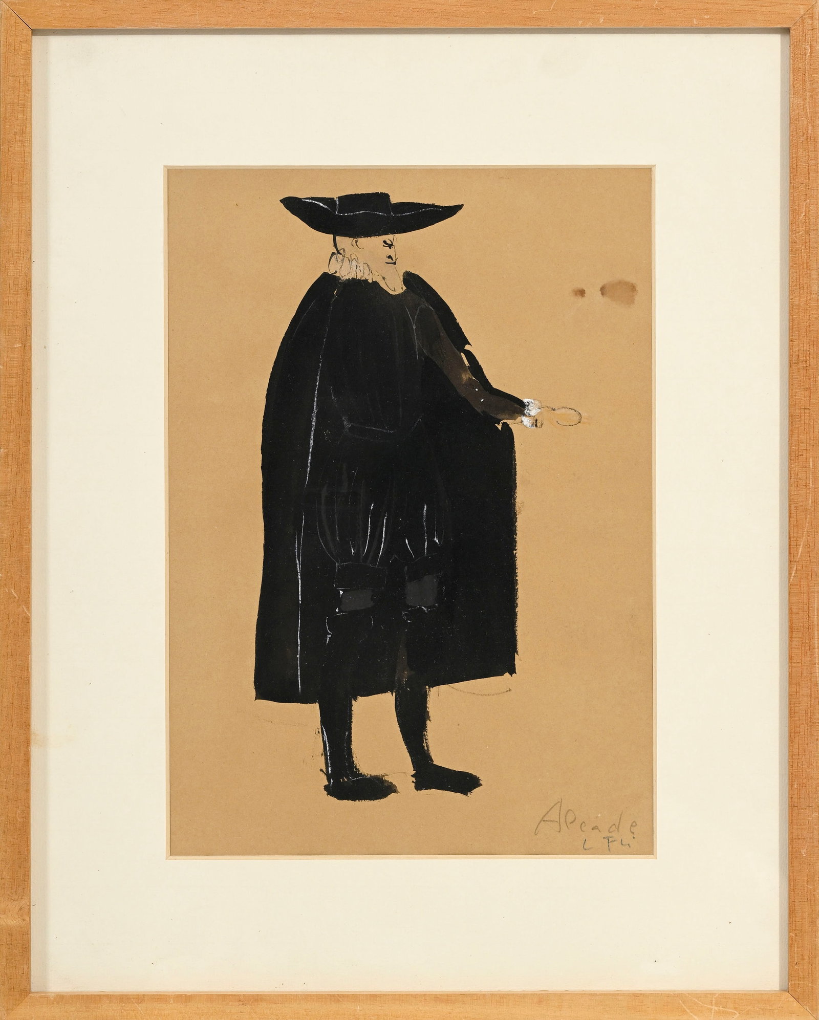 Leonor Fini (1907-1996), Projets de costumes, suite de 7 croquis à l'aquarelle, gouache, encre  - 10