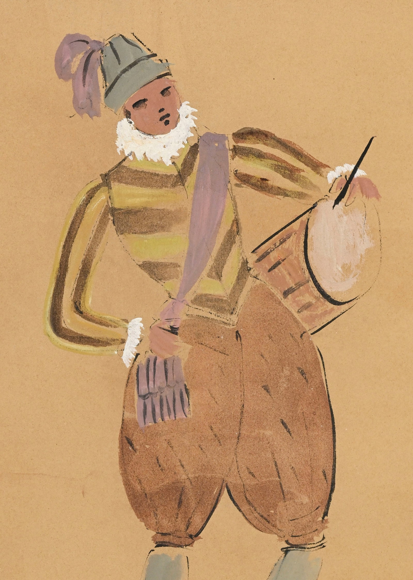 Leonor Fini (1907-1996), Projets de costumes, suite de 7 croquis à l'aquarelle, gouache, encre  - 18