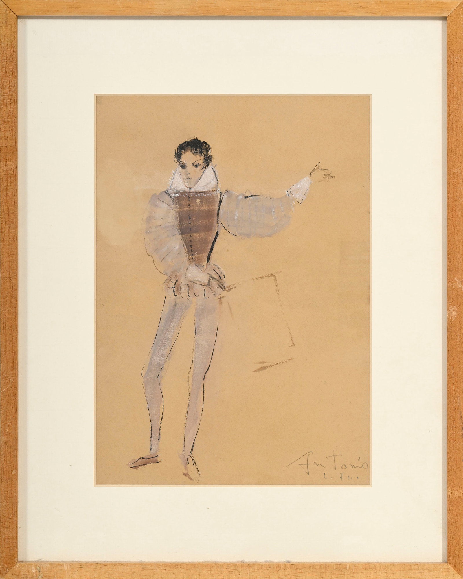 Leonor Fini (1907-1996), Projets de costumes, suite de 7 croquis à l'aquarelle, gouache, encre  - 8
