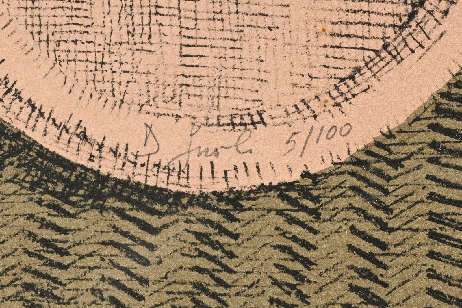 Domenico Gnoli (1933-1970), d'après , "Bottone - Bouton", 1967, lithographie en couleurs, sign& - 4