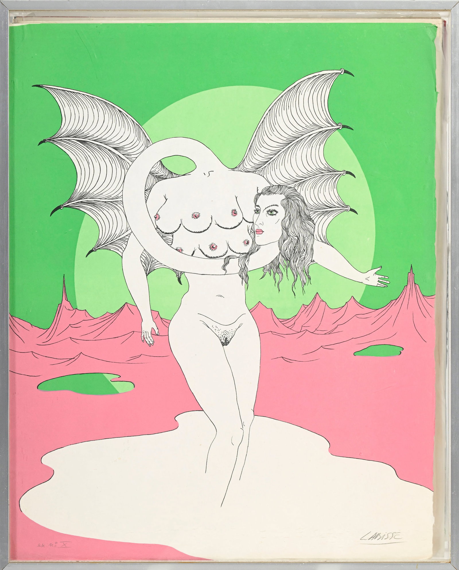 Félix Labisse (1905-1982), "Histoire naturelle". _Paris, Tchou, 1974\._ Ouvrage in-plano en ff. - 2