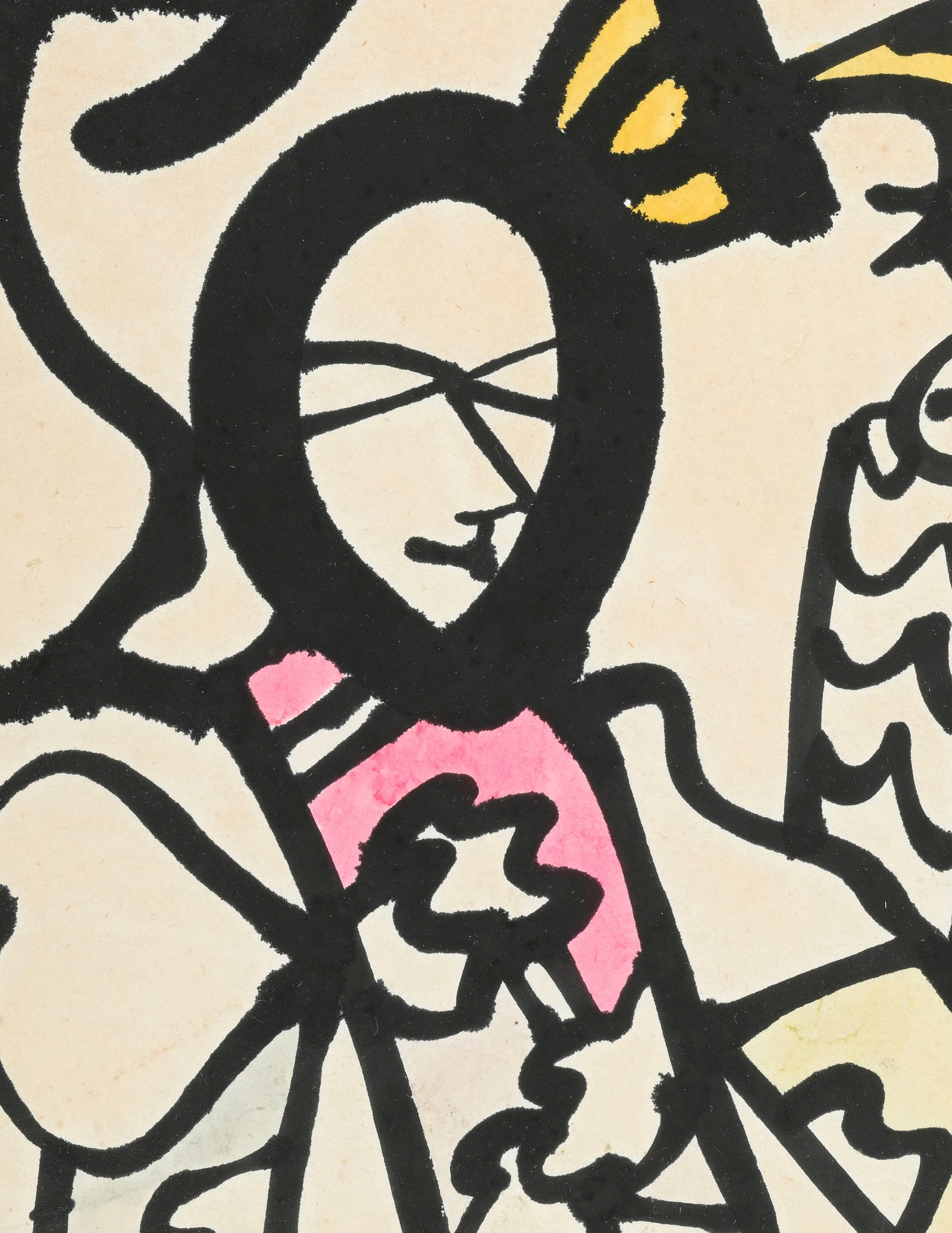 Charles Lapicque (1898-1988), "L'heure espagnole", 1971, encre et aquarelle sur papier, signée  - 3