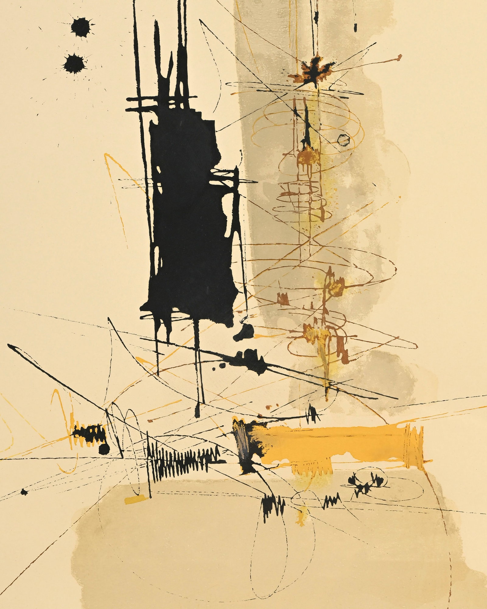 Georges Mathieu (1921-2012), d'après, Composition, 1961, lithographie, signée, datée  - 3