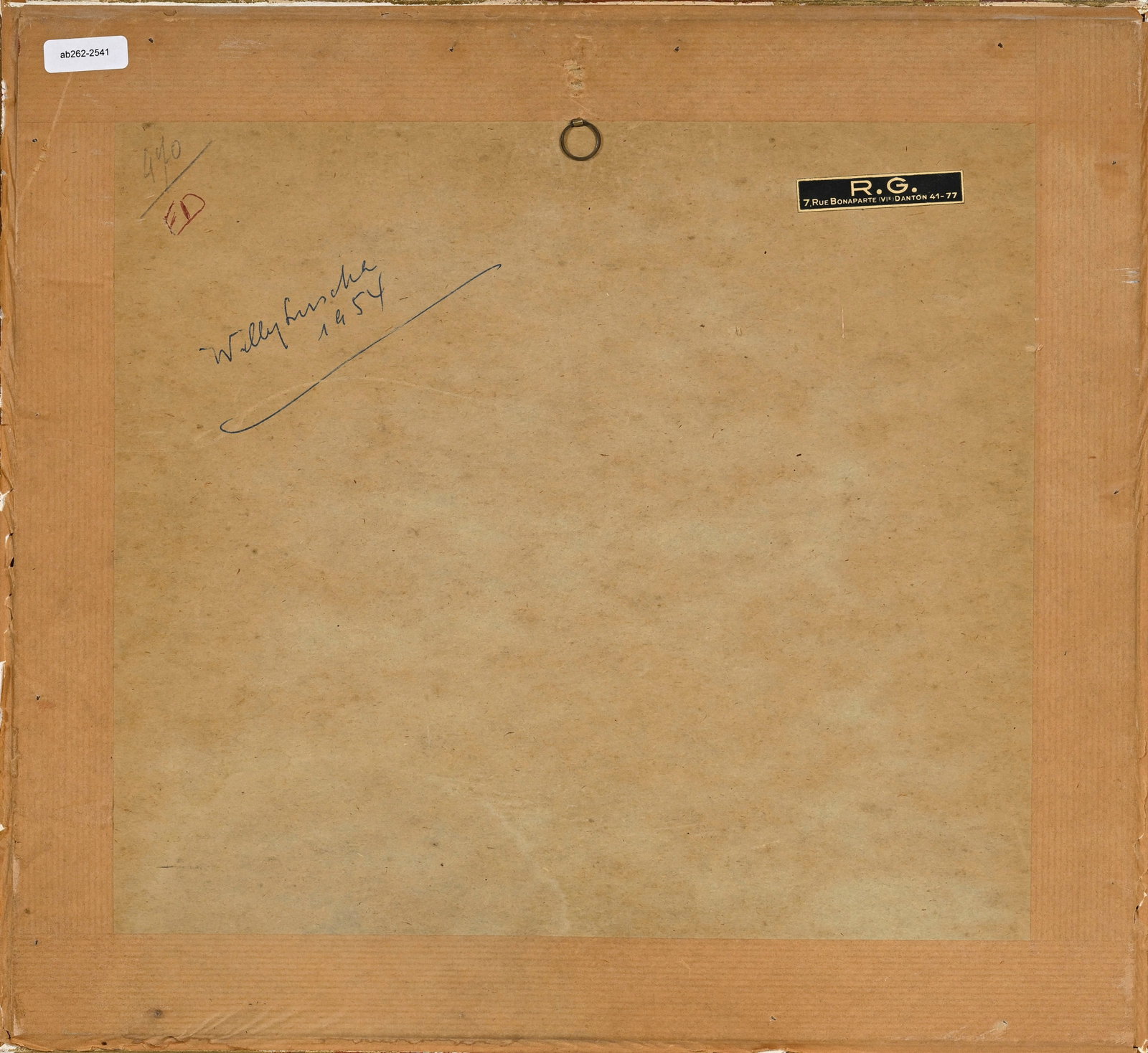 Willy Mucha (1905-1995), Composition, 1954, technique mixte sur papier, monogrammée, signé - 4