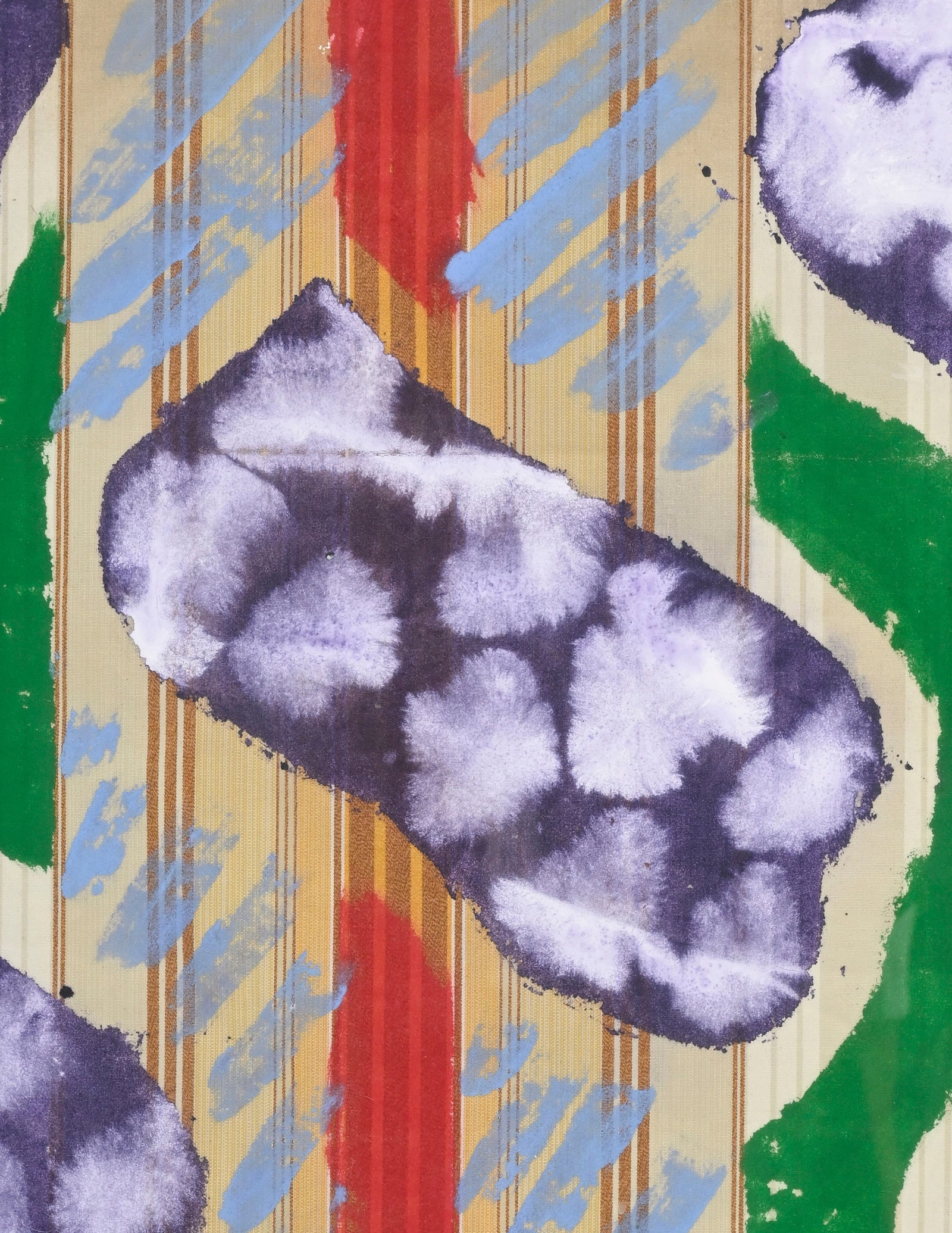 Claude Viallat (1936), Composition, technique mixte sur toile, 93,5x92 cm - 3