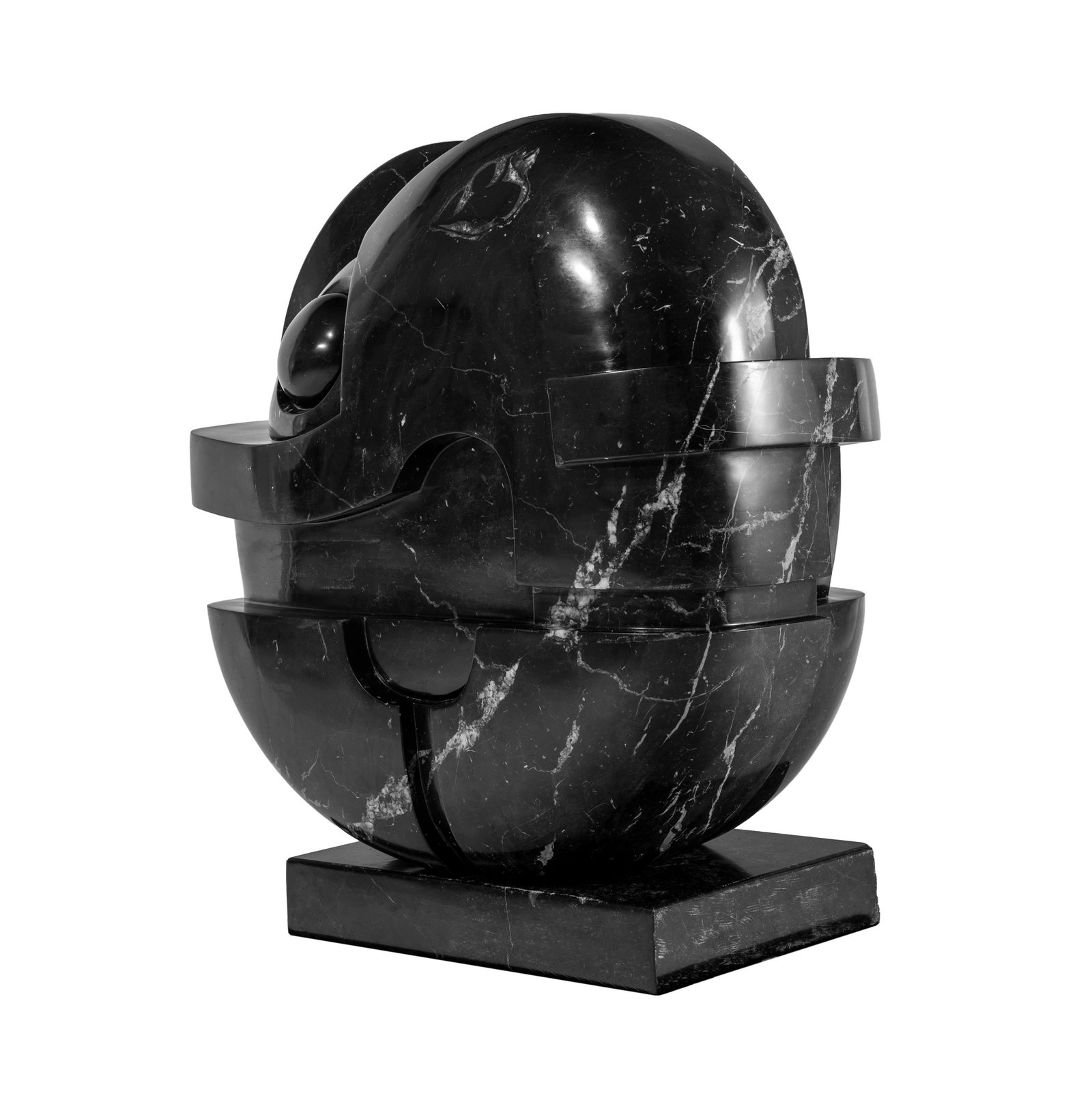 Franco Adami (1933-2022), Sans titre, sculpture en marbre, 80x78x40 cm (avec socle) Provenance: - 3