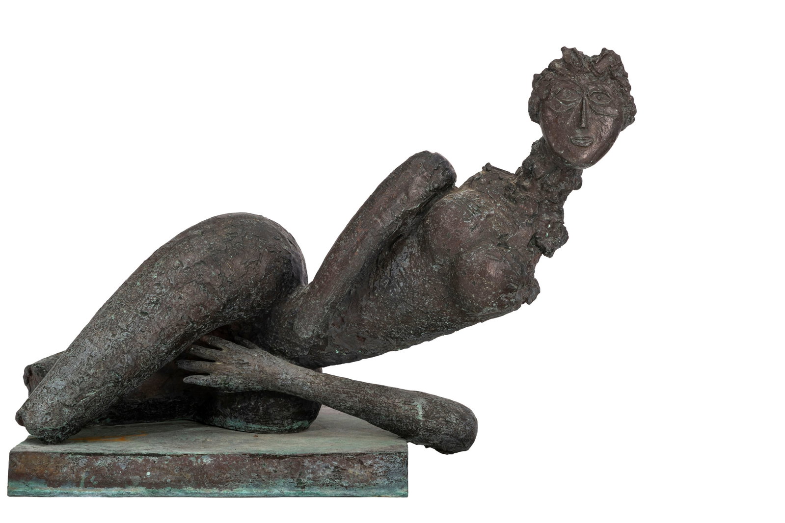 Louis Cane (1943-2024), Femme nue allongée, sculpture en bronze, signée, long. 90 cm et h. - 2