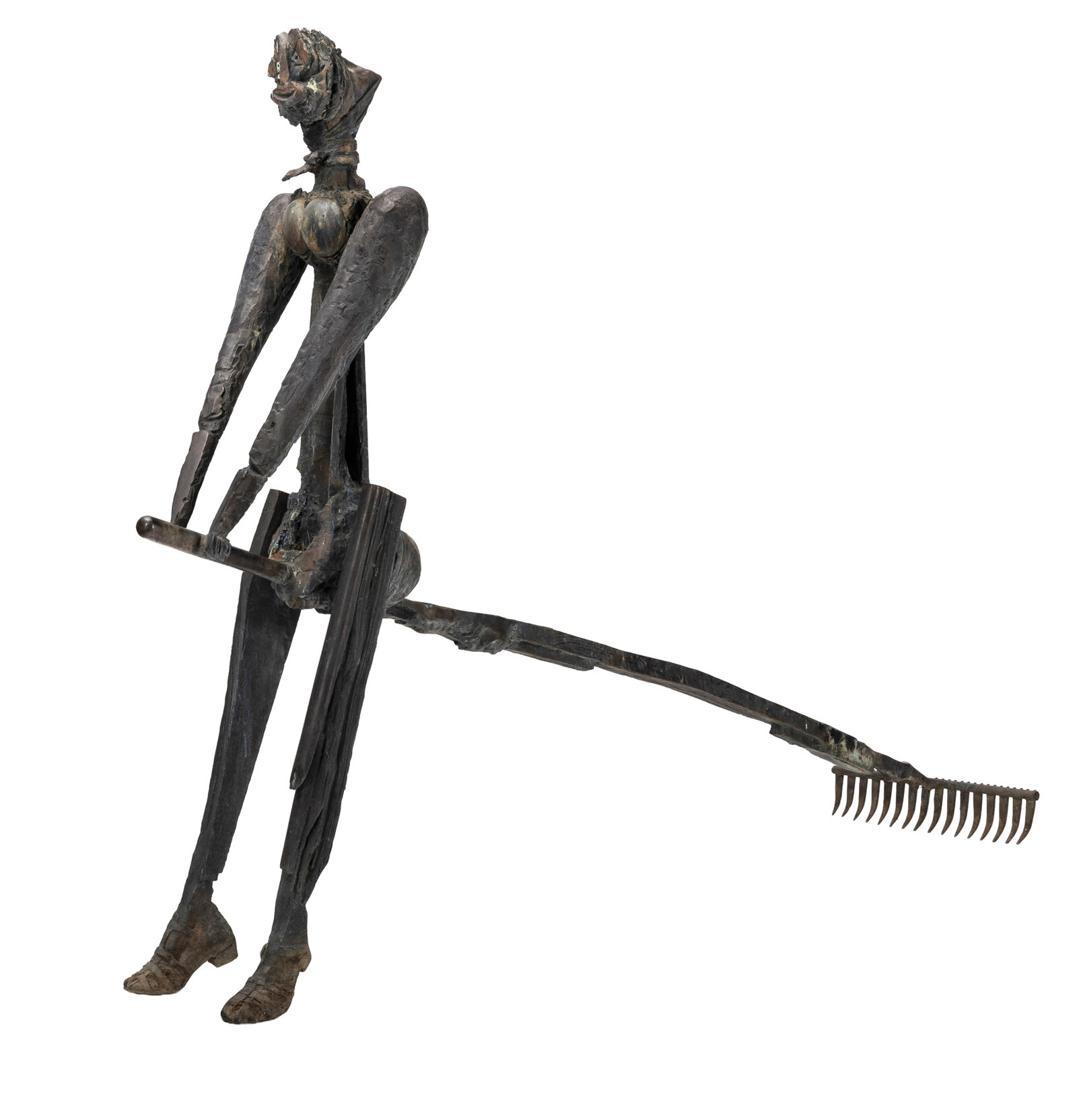 Louis Cane (1943-2024), "La grande sorcière", c. 1984, sculpture en bronze, signée et num&: Louis Cane (1943-2024), "La grande sorcière", c. 1984, sculpture en bronze, signée et numérotée EA 1/2, cachet de fondeur Bocquel, 160x207x54,5 cm