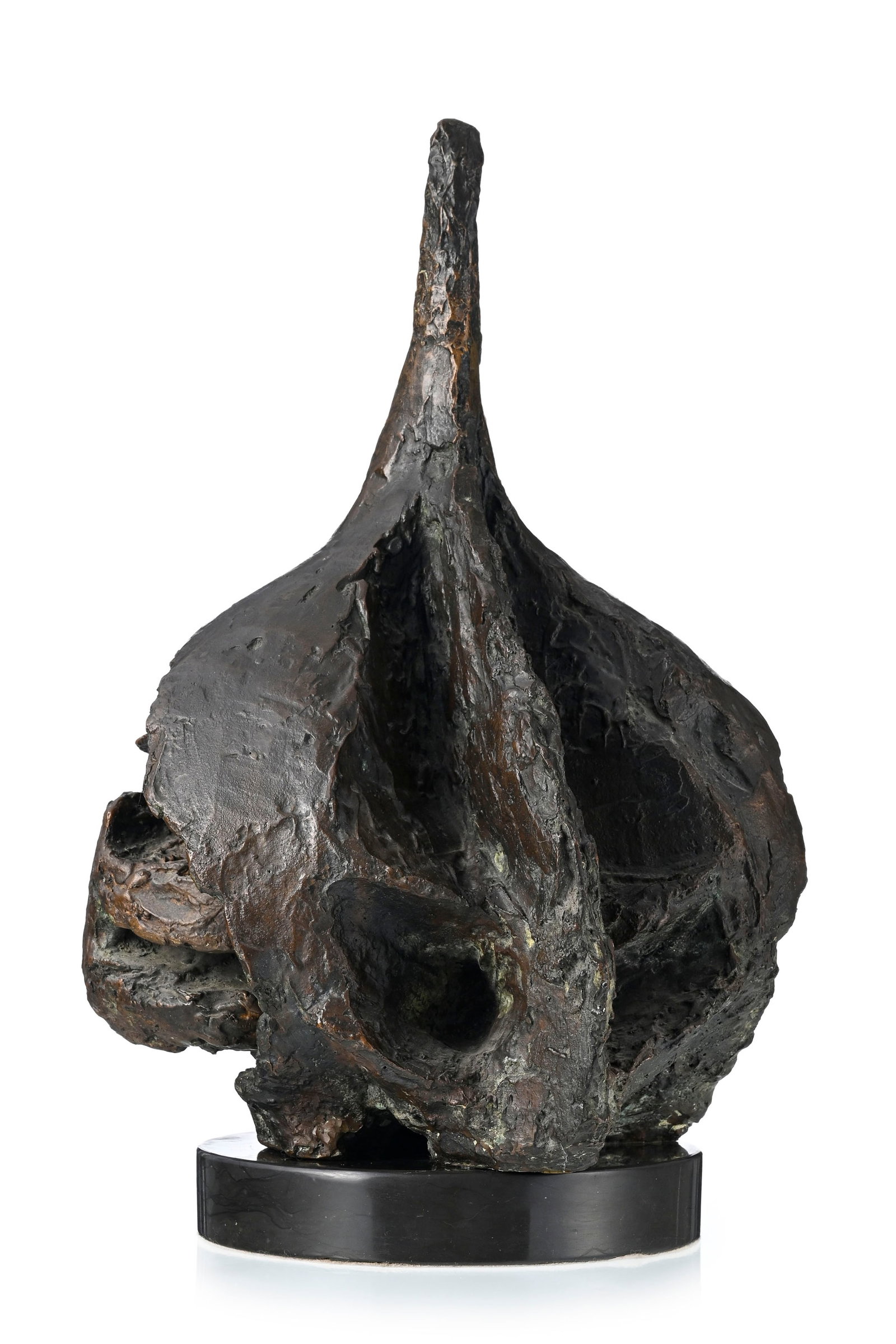 Etienne-Martin (1913-1995), "Tête d'ail", 1959, sculpture en bronze patiné avec 2 él& - 2