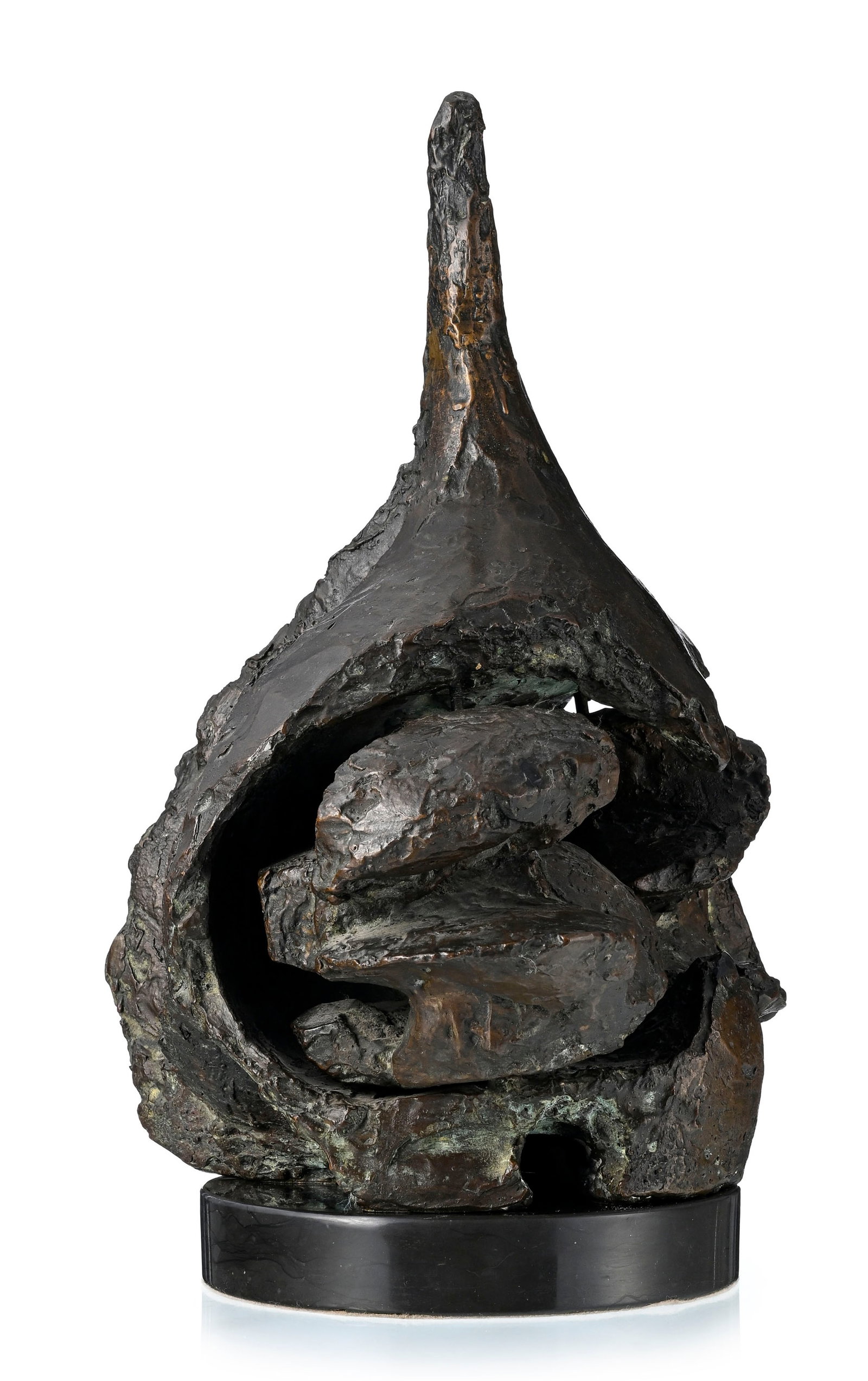 Etienne-Martin (1913-1995), "Tête d'ail", 1959, sculpture en bronze patiné avec 2 él& - 3