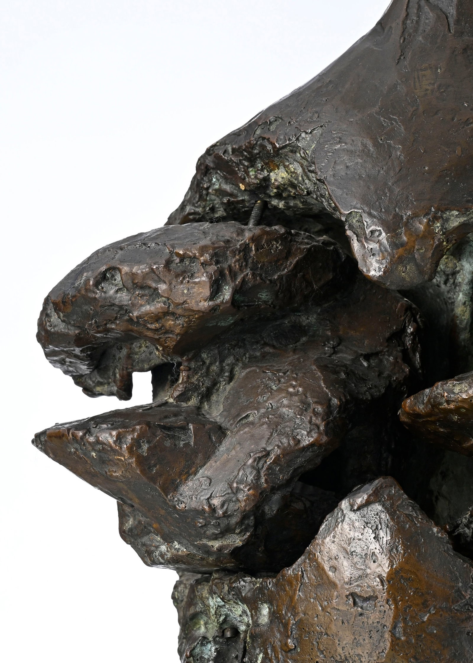 Etienne-Martin (1913-1995), "Tête d'ail", 1959, sculpture en bronze patiné avec 2 él& - 5