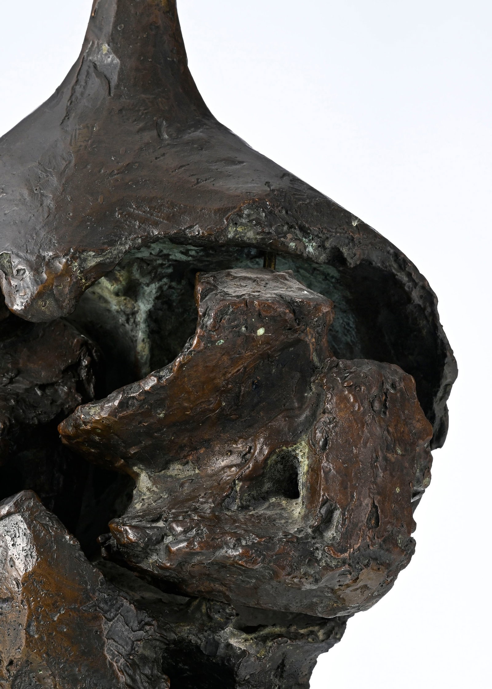 Etienne-Martin (1913-1995), "Tête d'ail", 1959, sculpture en bronze patiné avec 2 él& - 6