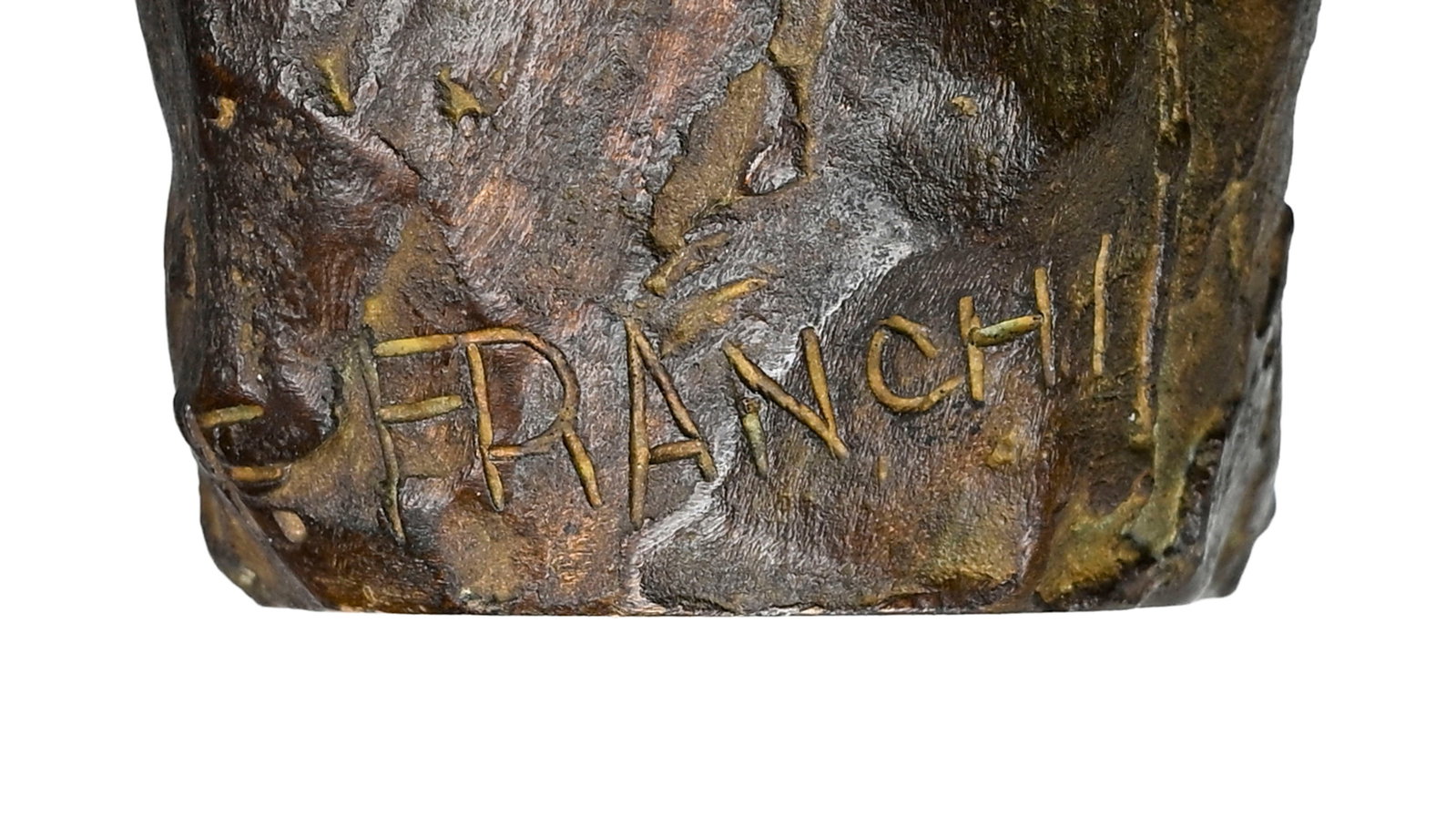 Franco Mauro Franchi (1951), Femme nue agenouillée, sculpture en bronze, signée et contres - 7