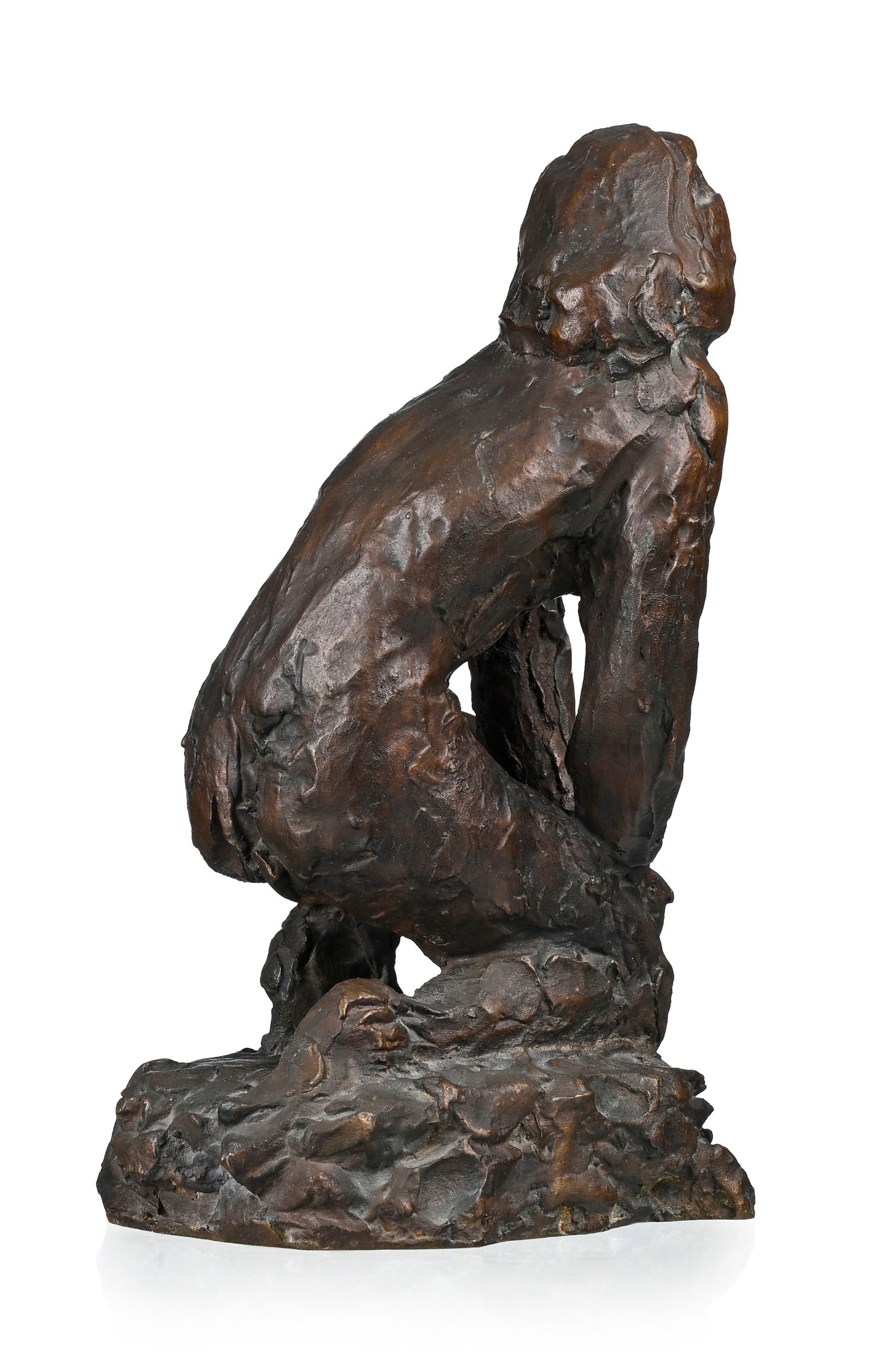 Henri Paquet (1898-1975), Femme agenouillée, sculpture en bronze, signée, h. 28,5 cm - 4