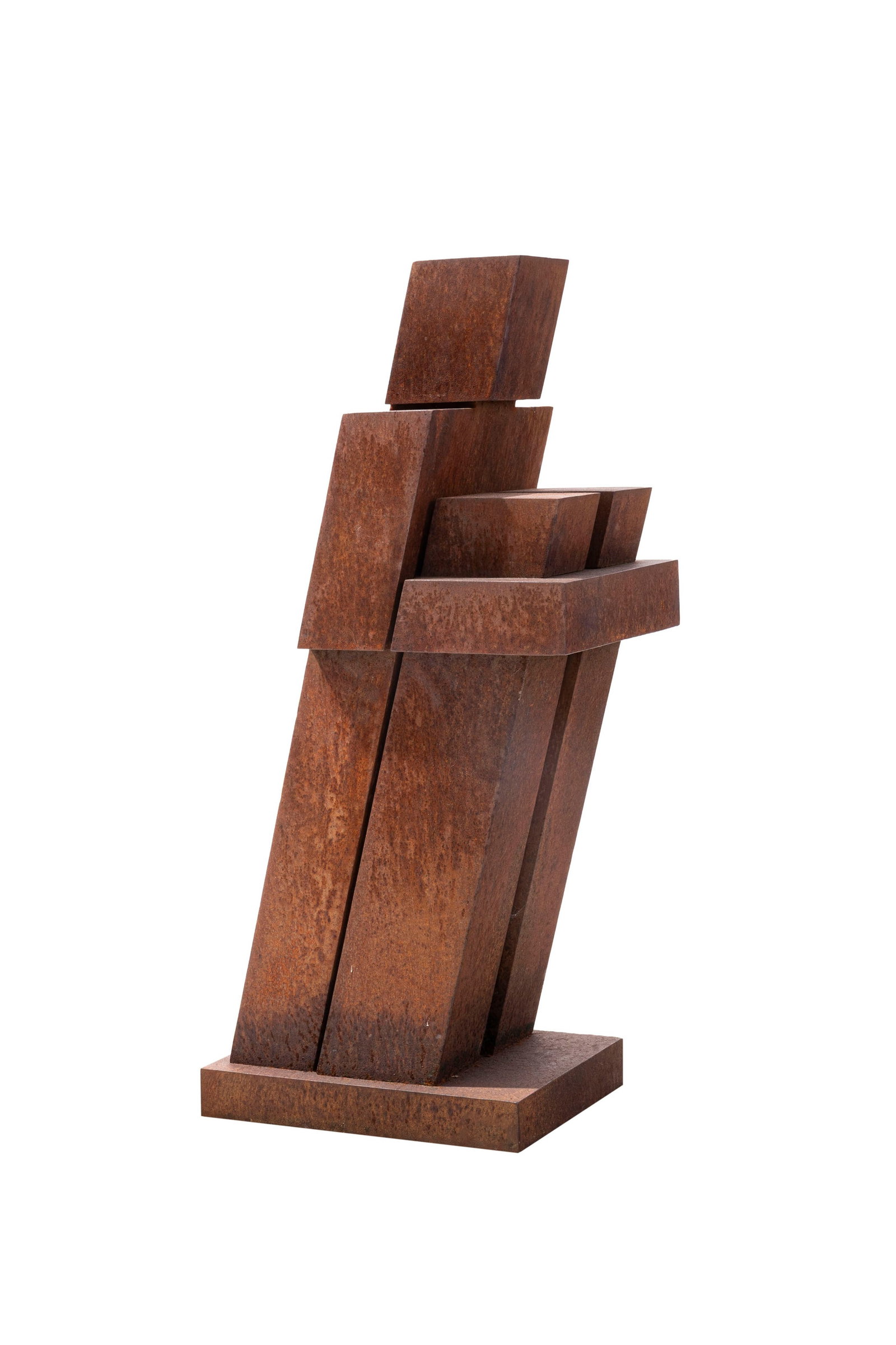 Henri Presset (1928-2013), "Oblique n°5", 1998, sculpture en fer, monogrammée, datée  - 3