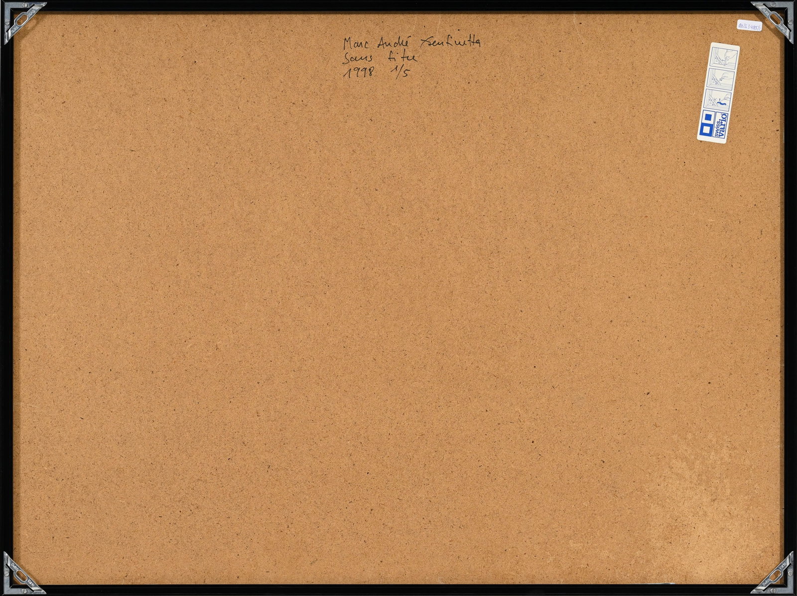 Marc André Gentinetta (1960), "Sans titre", 1998, 2 tirages argentiques, signés, daté - 9