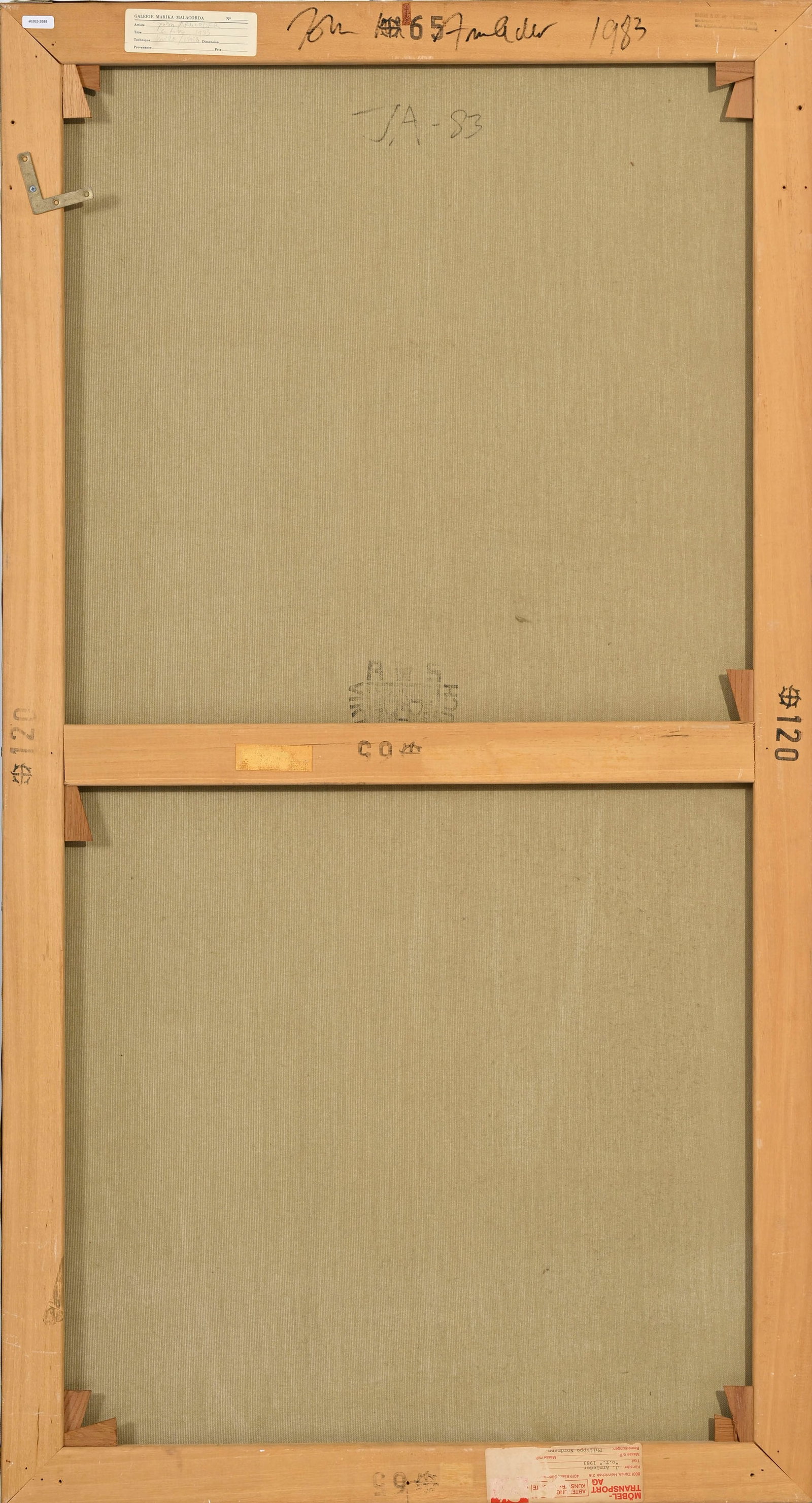 John Armleder (1948), "Sans titre", 1983, huile sur toile, signée, monogrammée et daté - 3